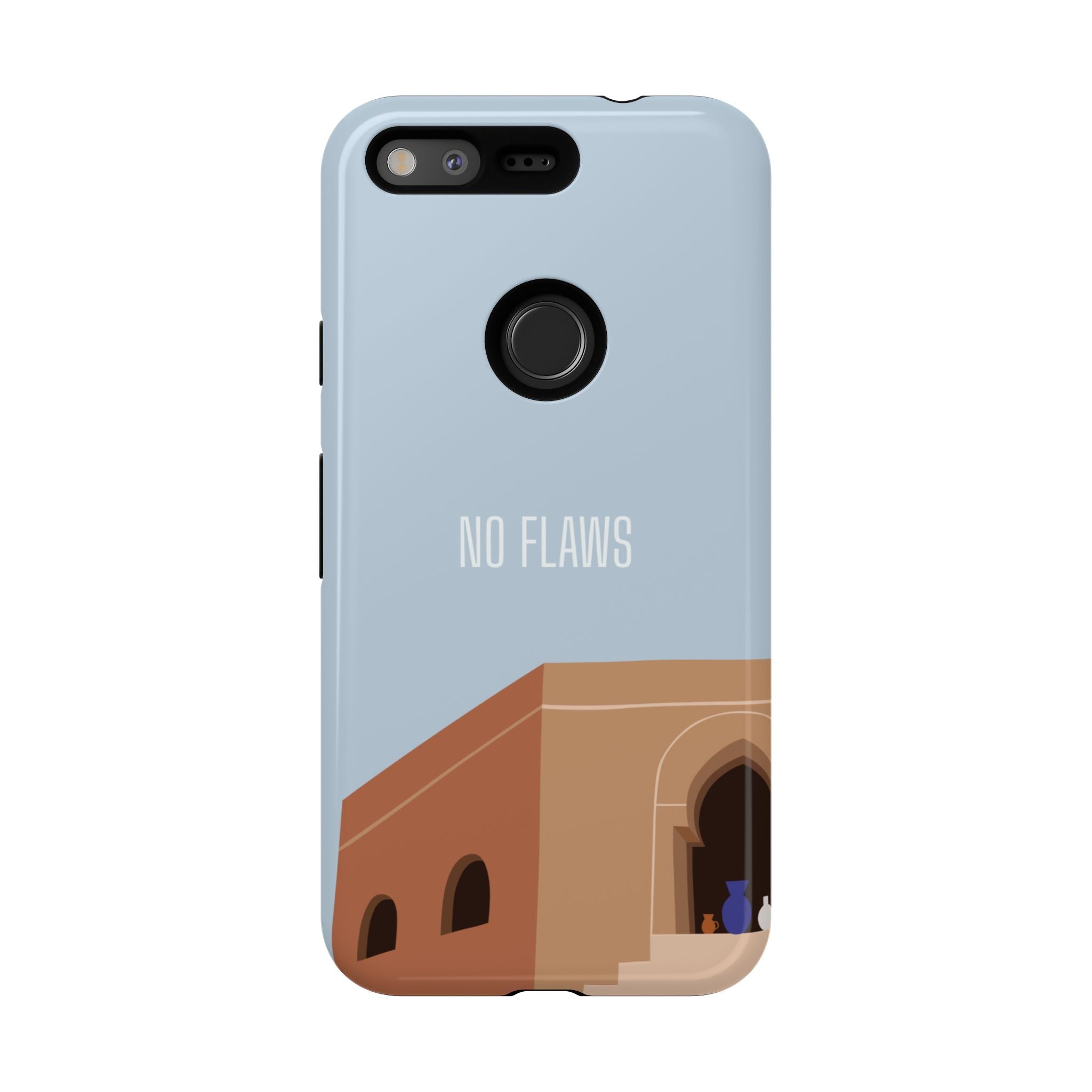 Minimal Desert Illustration “No Flaws” Protective Tough Case