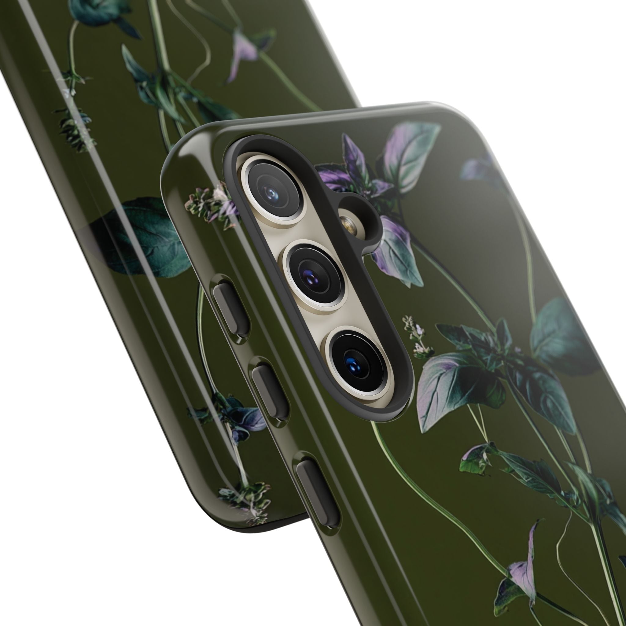 Green Botanical Phone Case, Floral Phone Cover, Nature Lover Gift