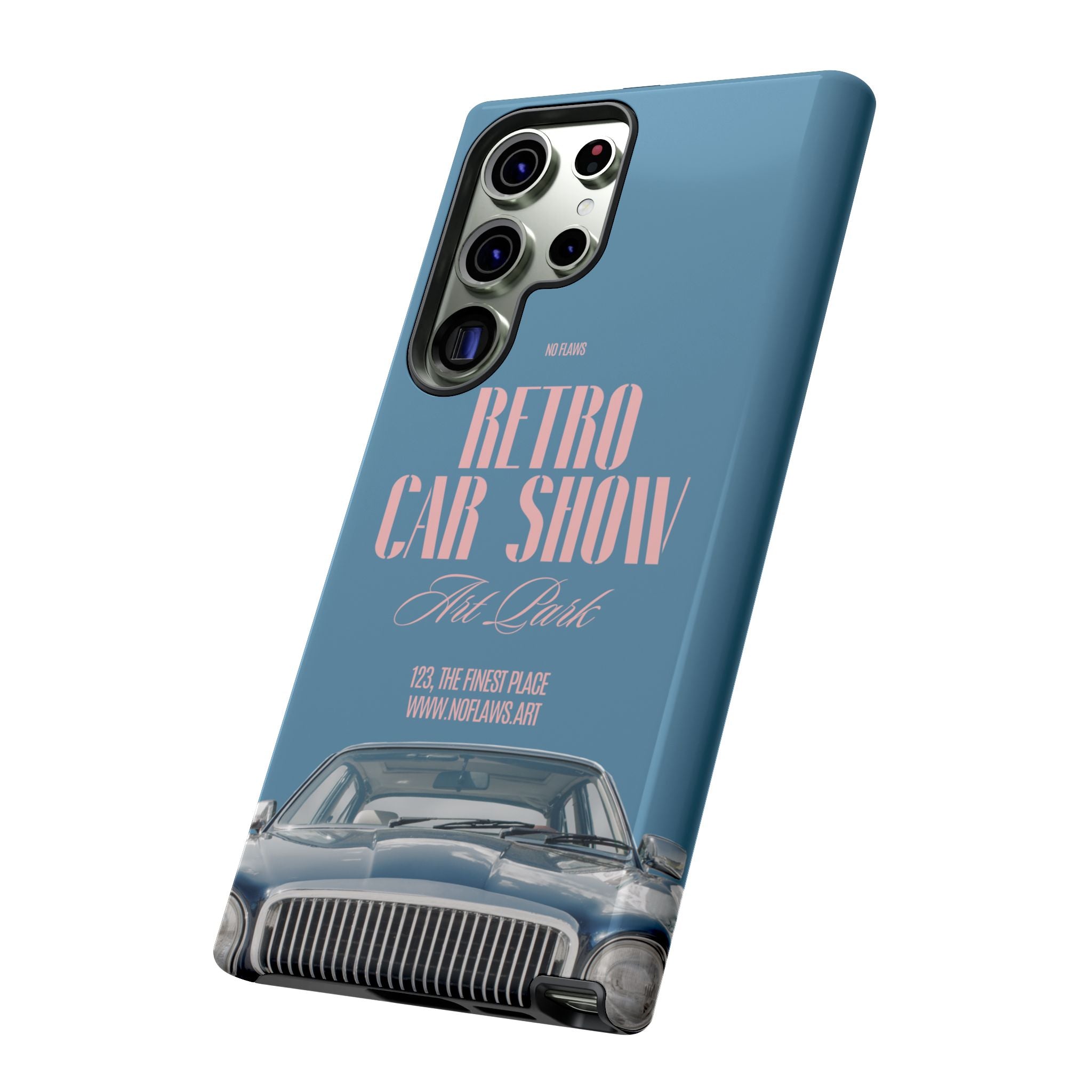 Retro Car Show Phone Case — Vintage Classic Auto Design