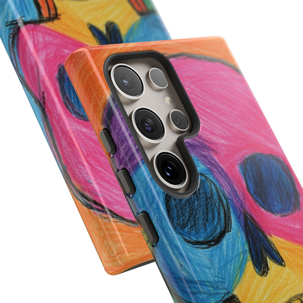 Vibrant Skull Phone Case | Tough Cases, Colorful Design, Unique Art Phone Cover