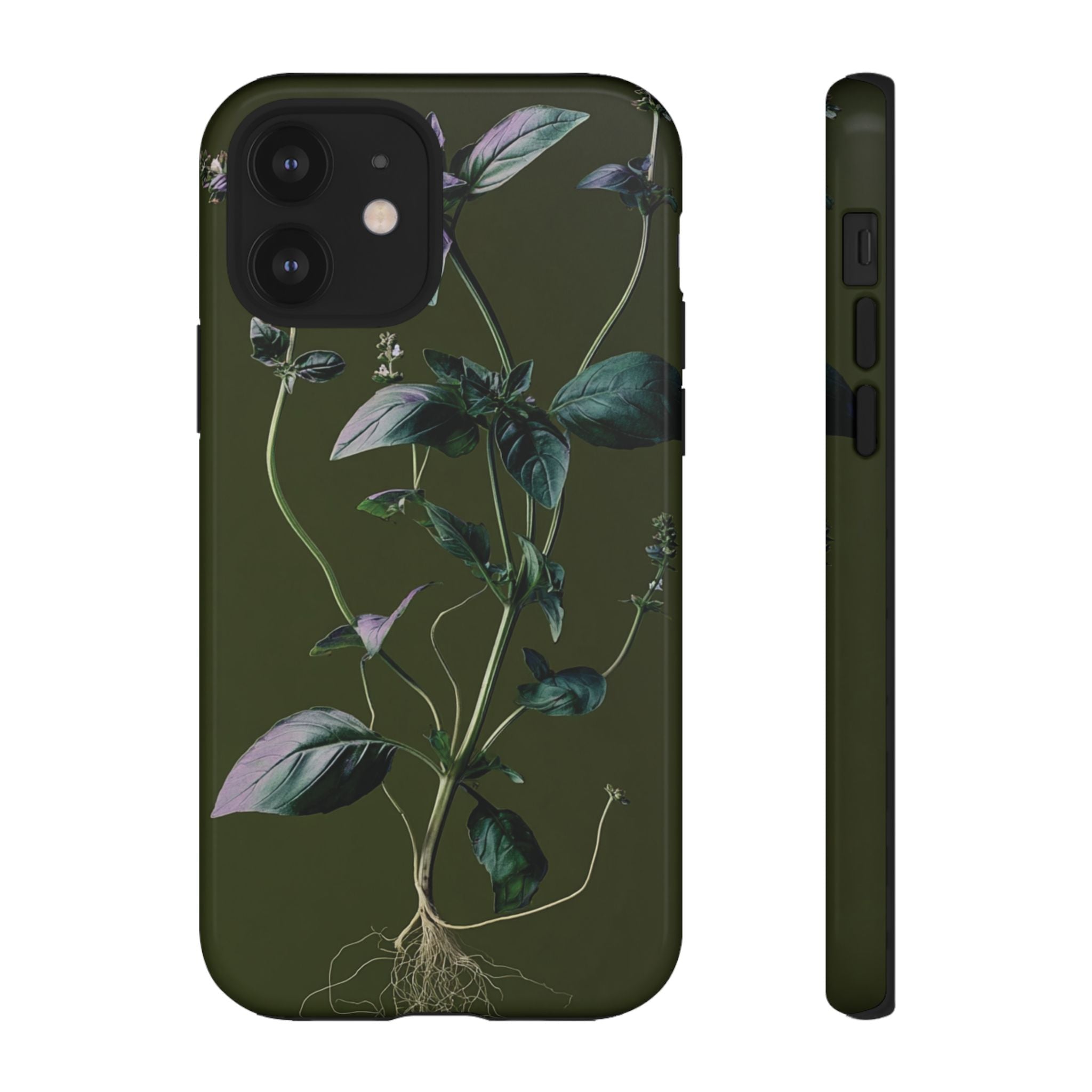 Green Botanical Phone Case, Floral Phone Cover, Nature Lover Gift