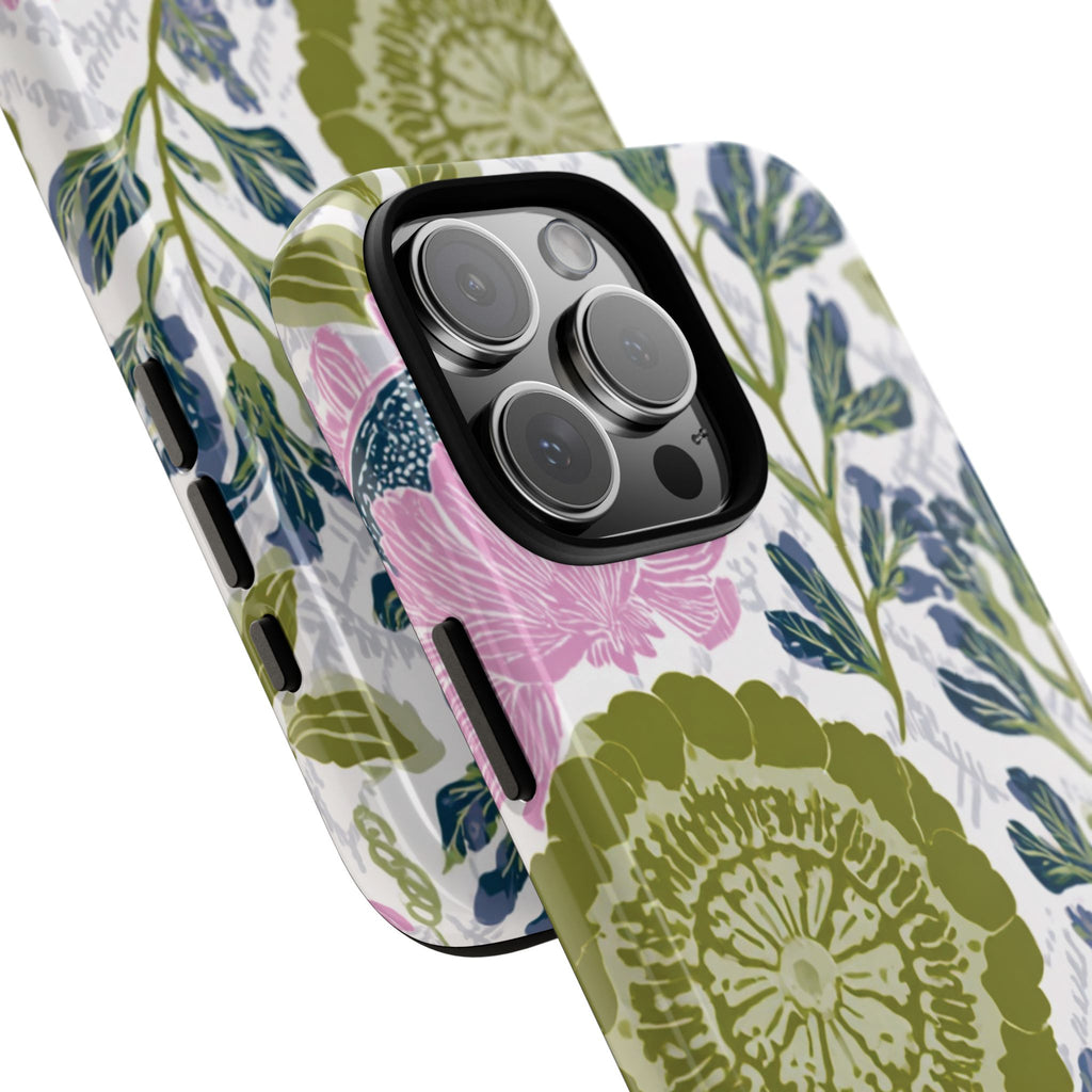 Floral Phone Case, Tough Cases with Elegant Design, Stylish Phone Accessories