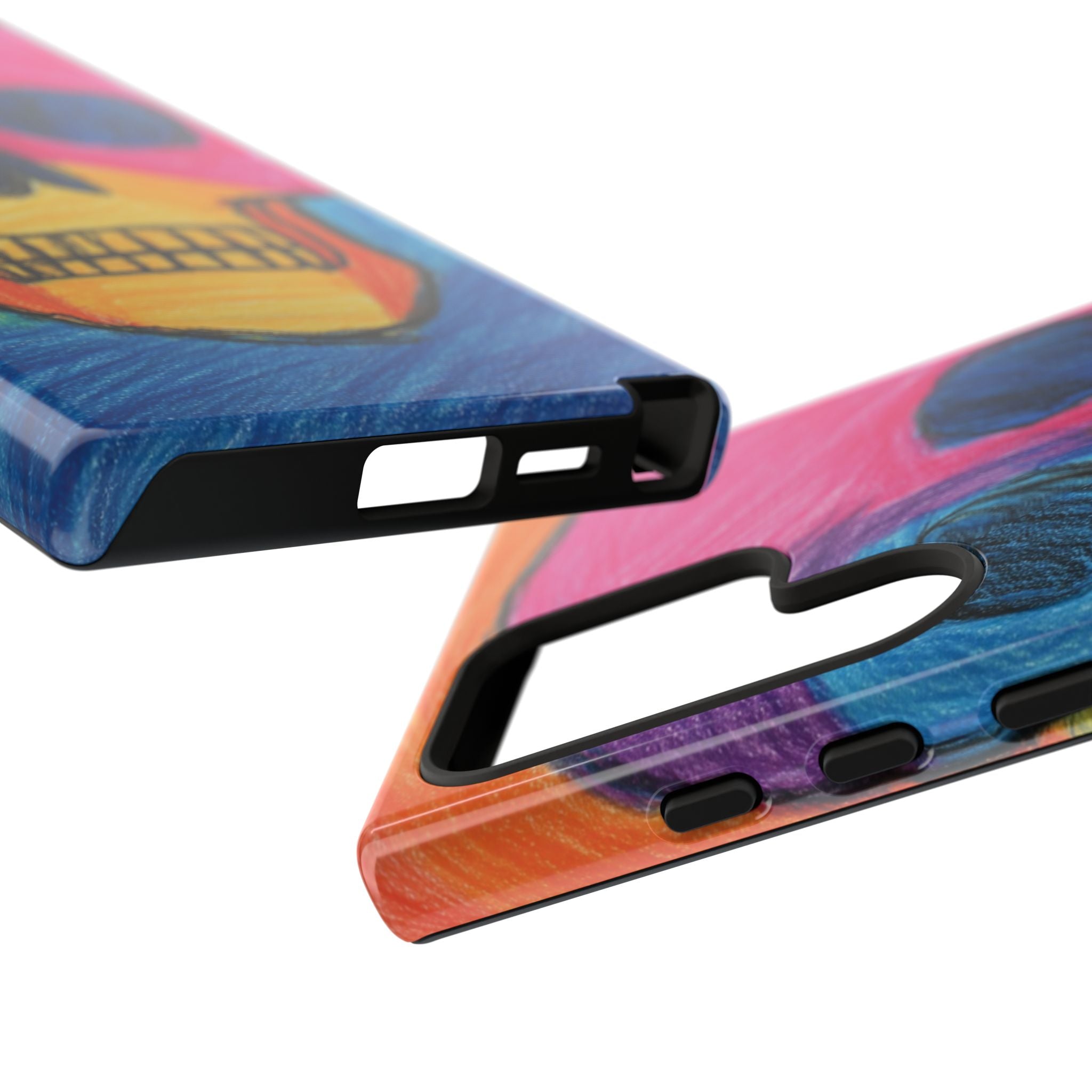 Vibrant Skull Phone Case | Tough Cases, Colorful Design, Unique Art Phone Cover