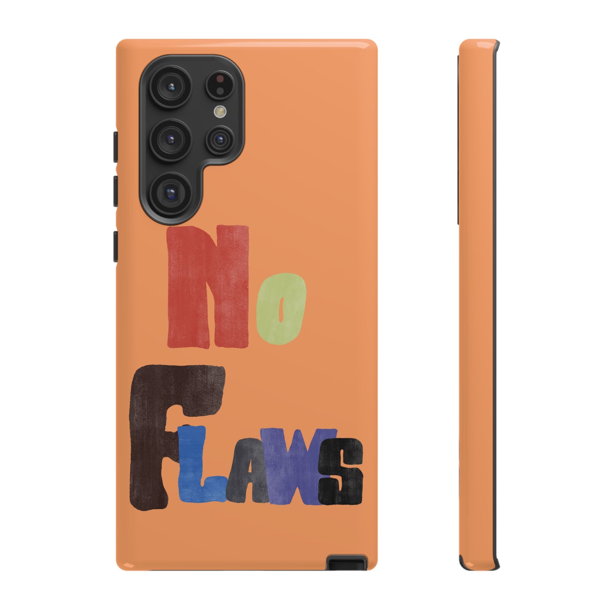 "No Flaws" Retro Hand-Lettered Protective Cover