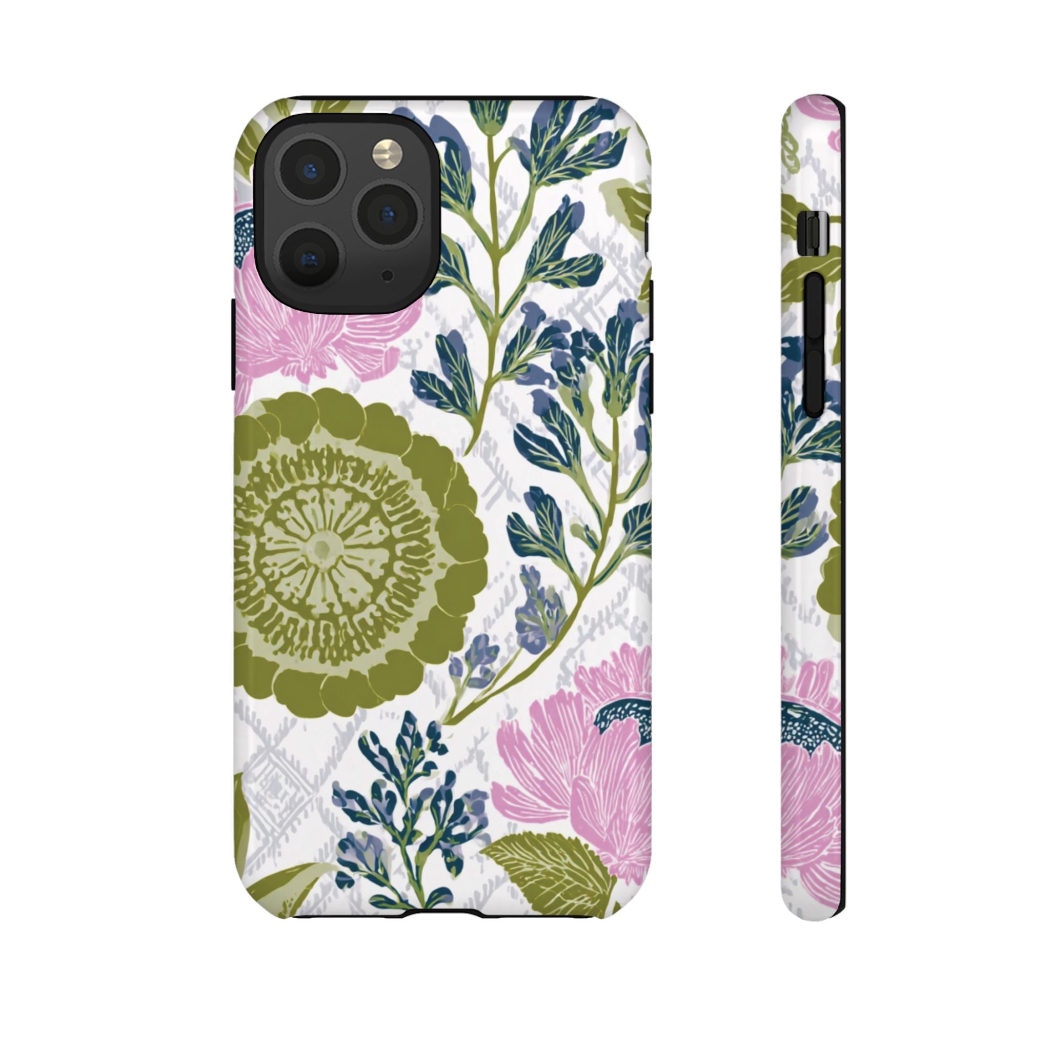 Floral Phone Case, Tough Cases with Elegant Design, Stylish Phone Accessories