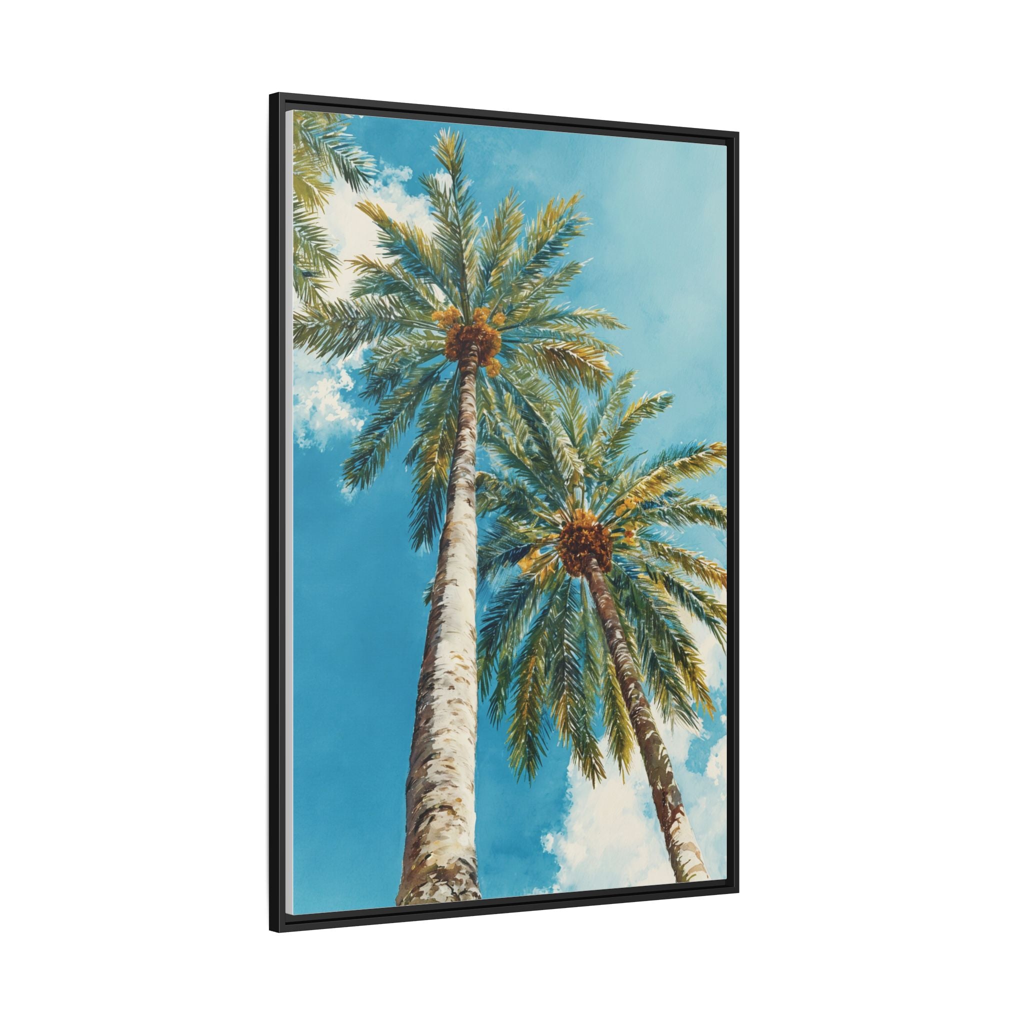 Palm Tree Sky Matte Canvas Print