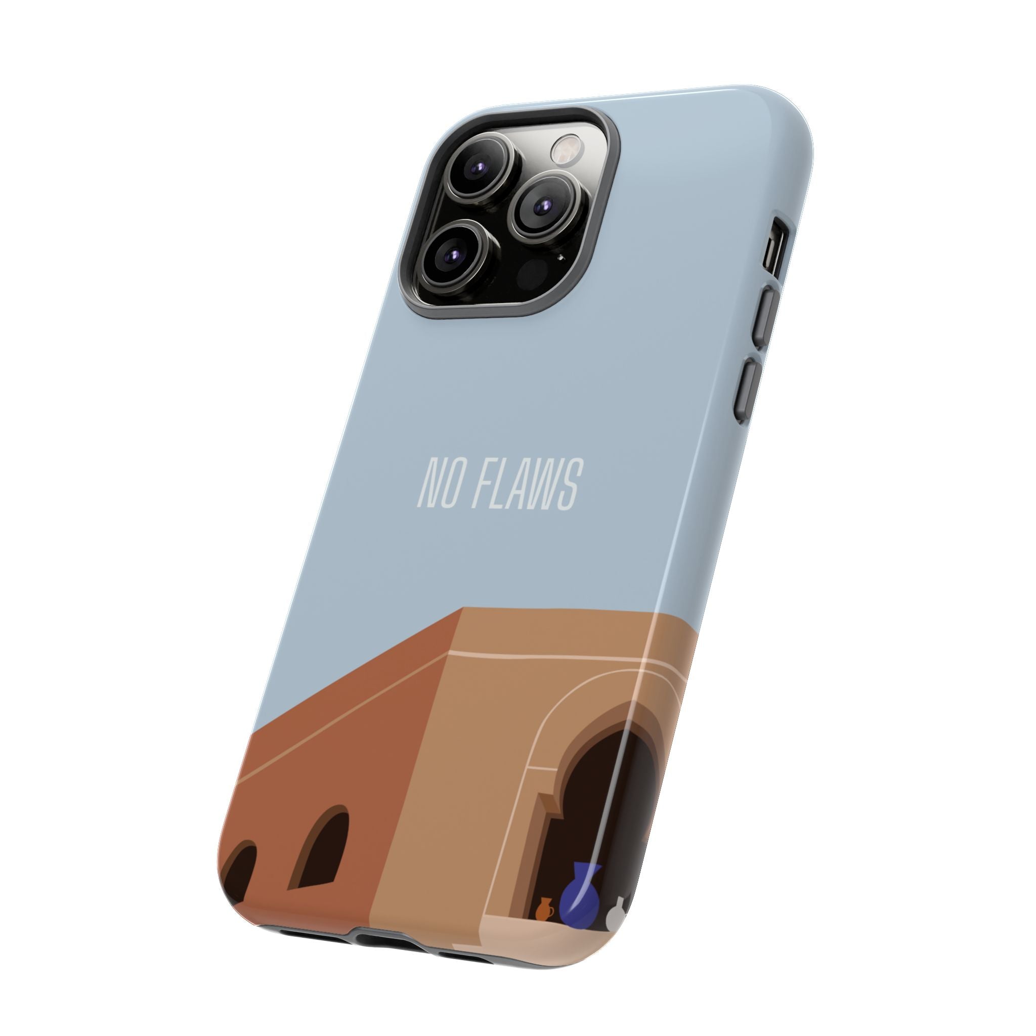 Minimal Desert Illustration “No Flaws” Protective Tough Case
