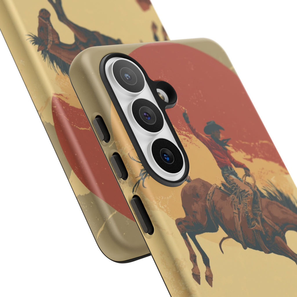 Cowboy Phone Case - Wild West Style, Tough Protection for Outdoor Lovers