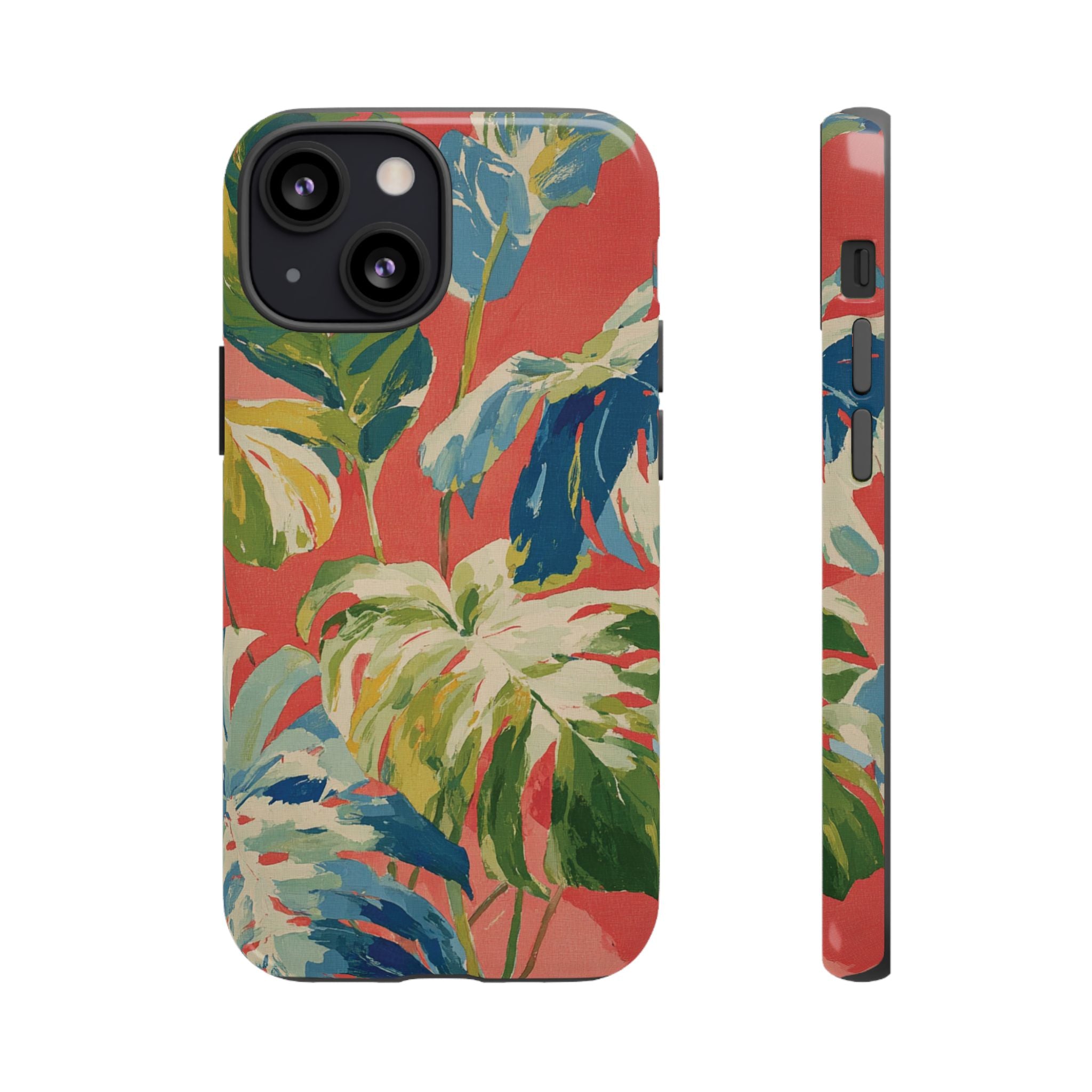 Tropical Phone Case, Floral Tough Case, Vibrant Phone Cover for Summer