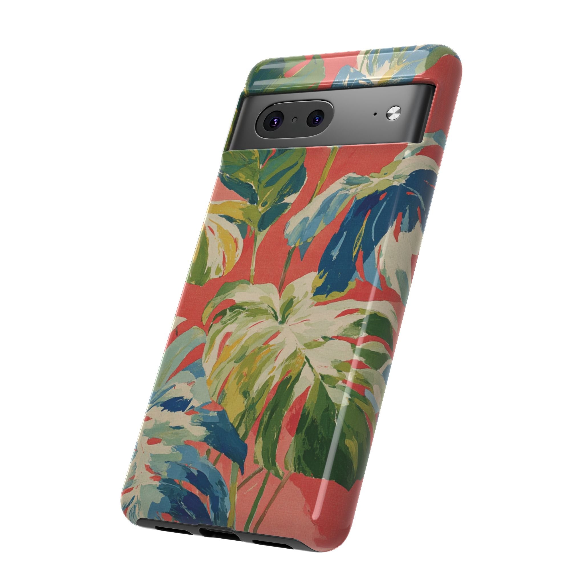 Tropical Phone Case, Floral Tough Case, Vibrant Phone Cover for Summer