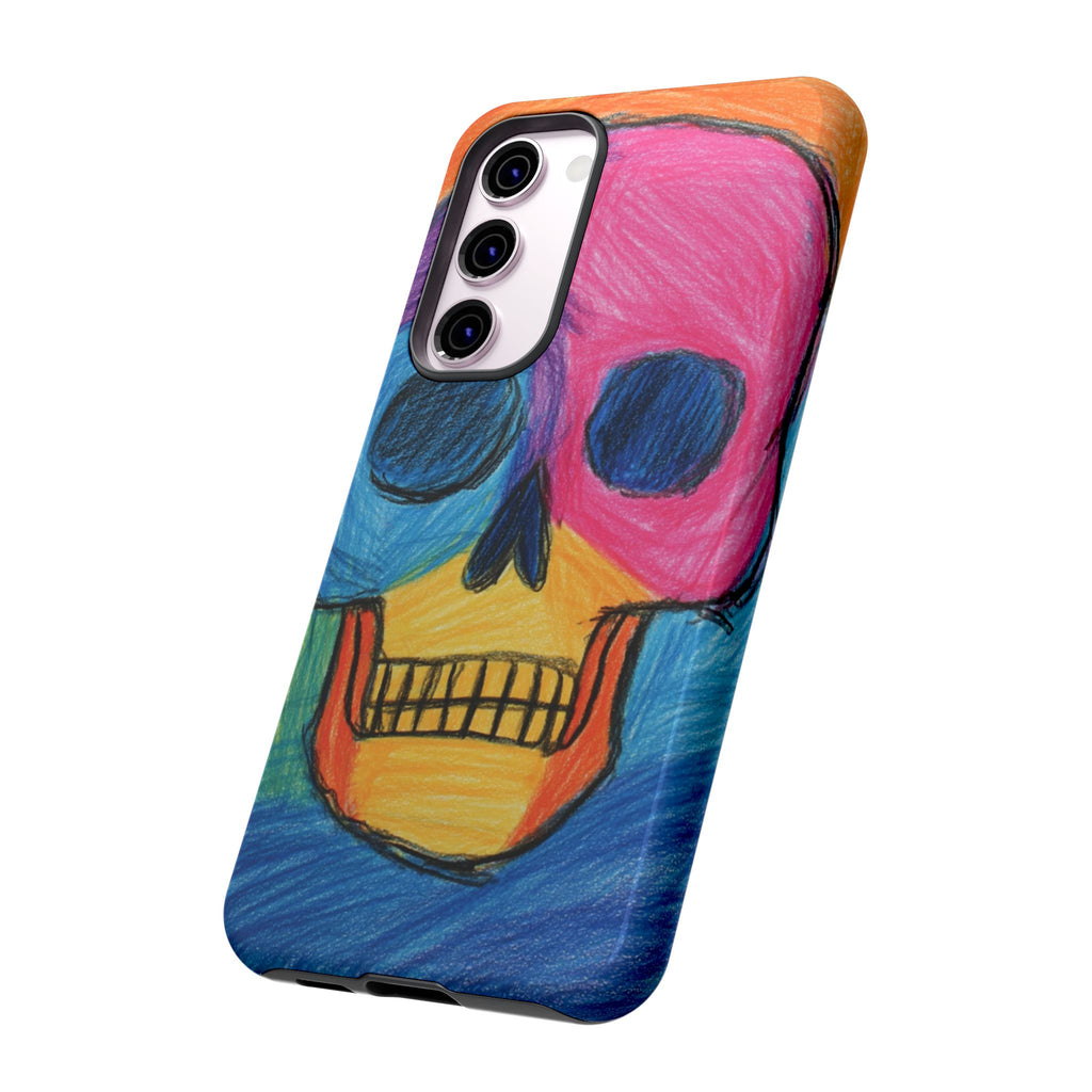 Vibrant Skull Phone Case | Tough Cases, Colorful Design, Unique Art Phone Cover