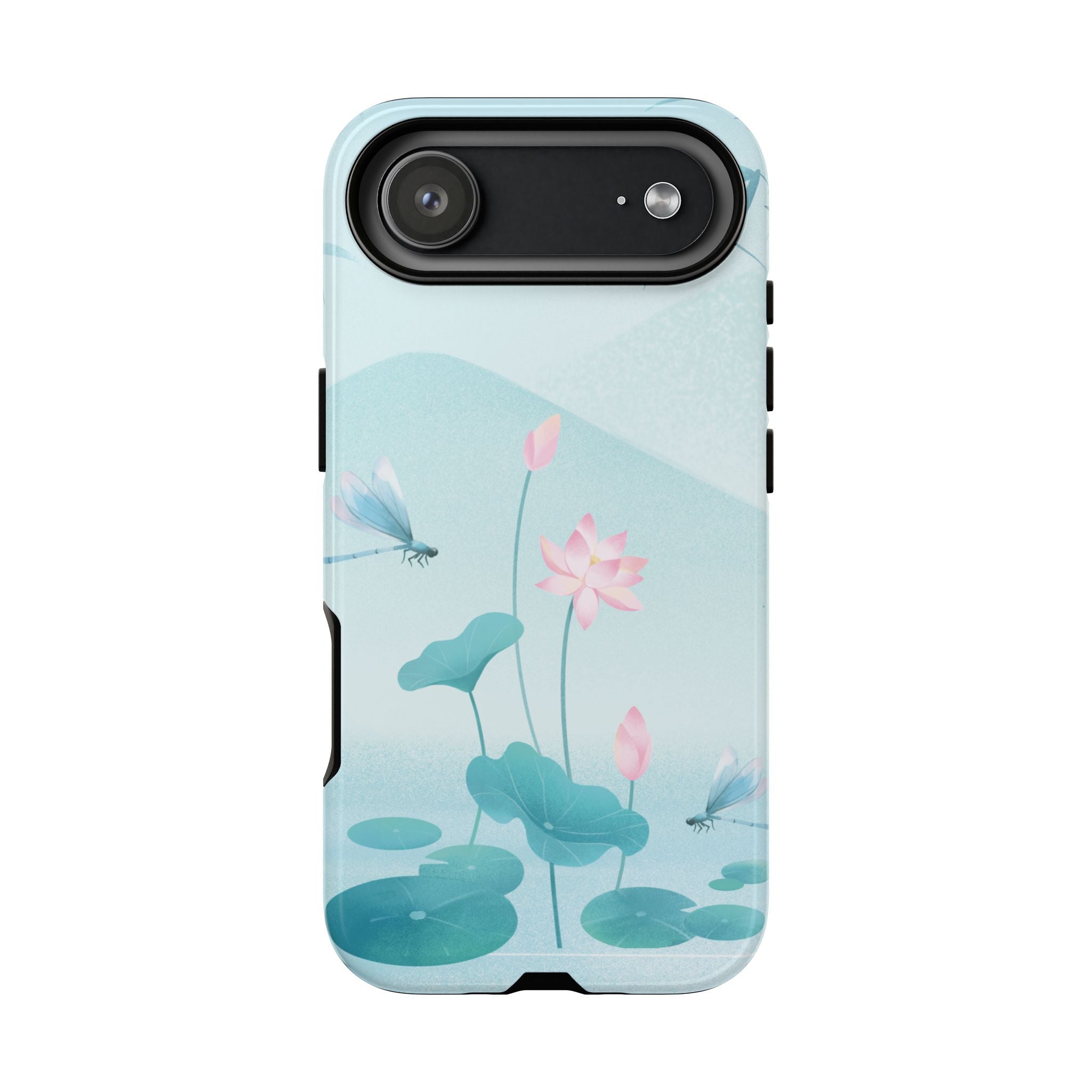 Lotus Pond Phone Case — Serene Floral iPhone Protective Cover