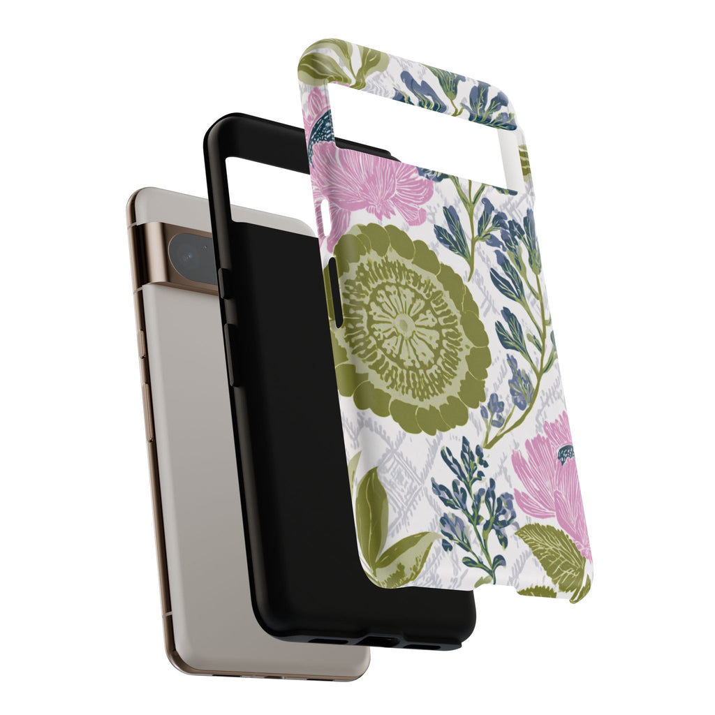 Floral Phone Case, Tough Cases with Elegant Design, Stylish Phone Accessories