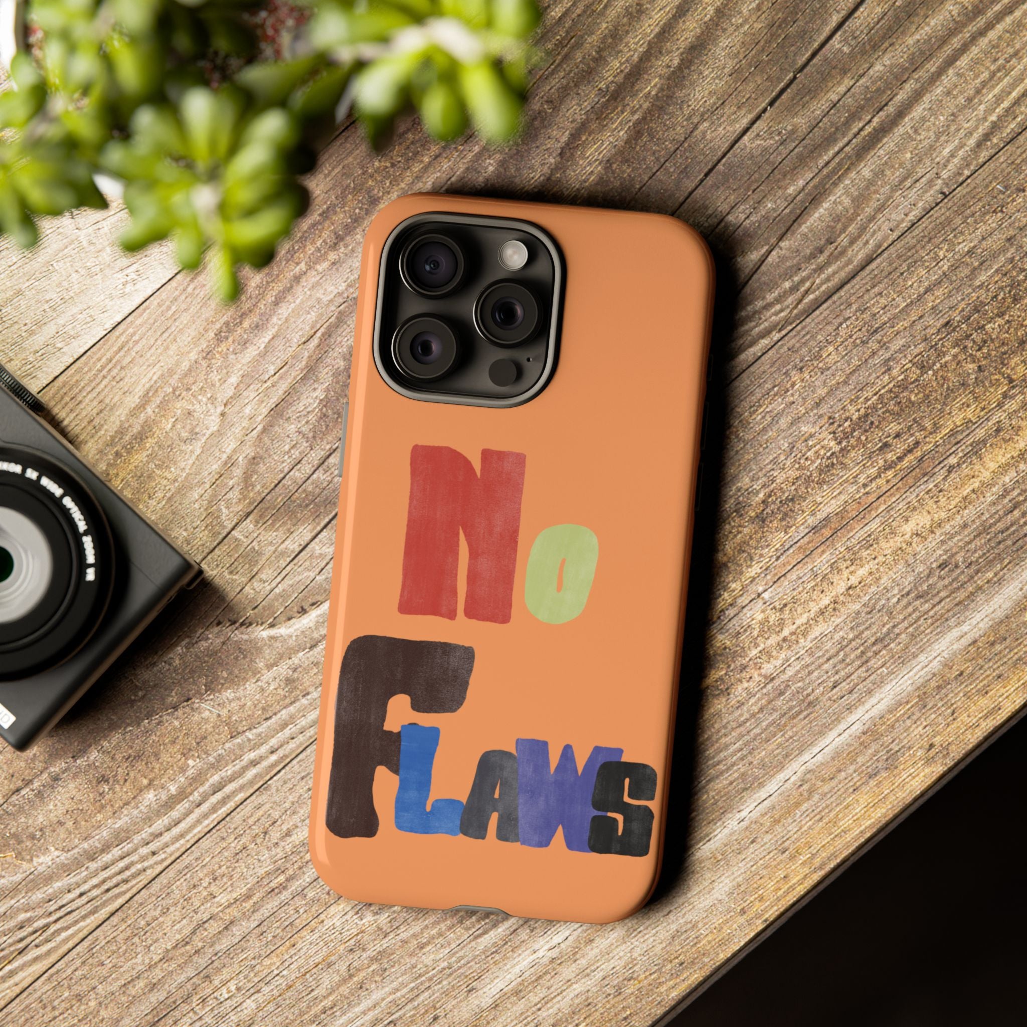 "No Flaws" Retro Hand-Lettered Protective Cover