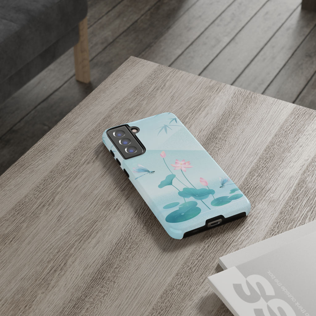 Lotus Pond Phone Case — Serene Floral iPhone Protective Cover