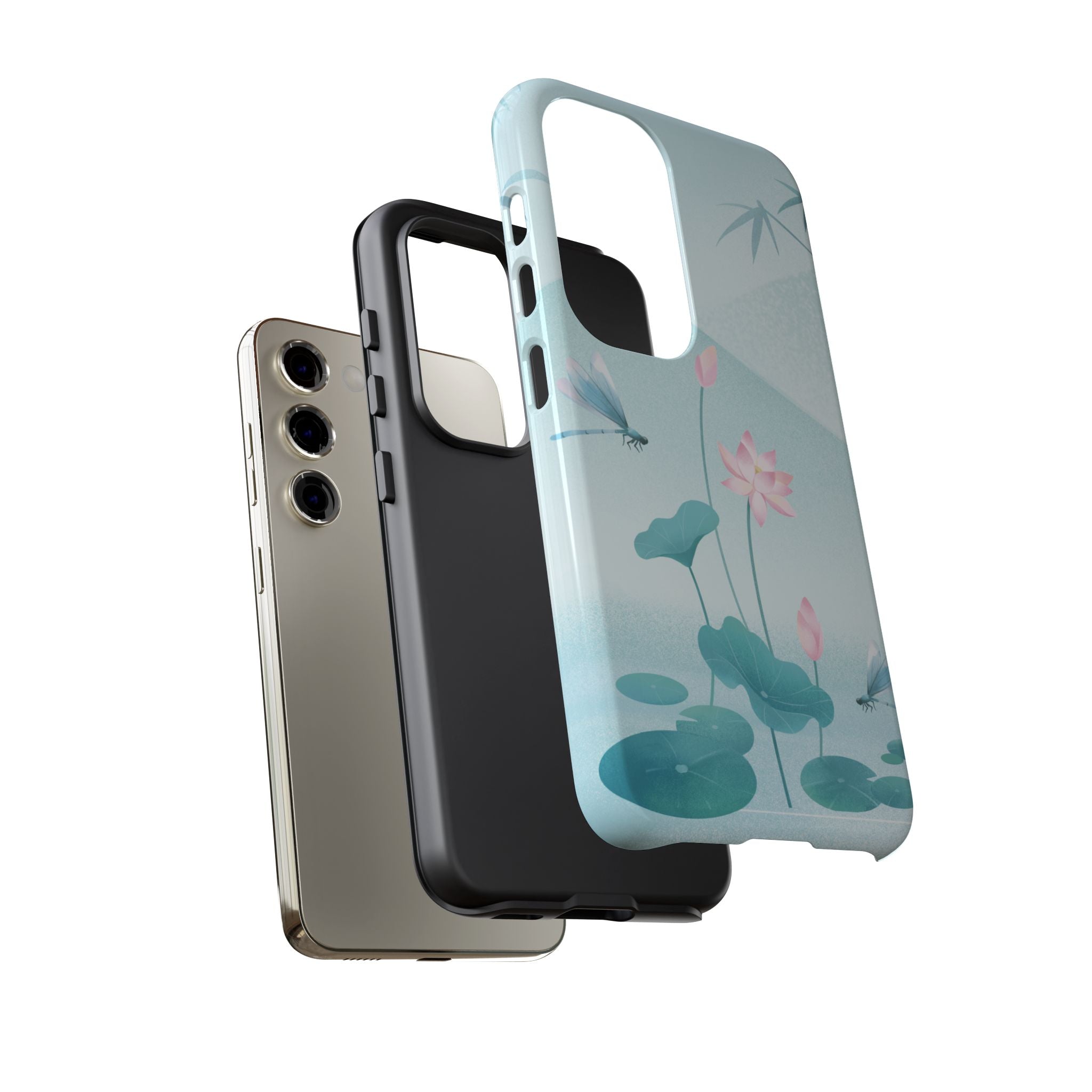 Lotus Pond Phone Case — Serene Floral iPhone Protective Cover