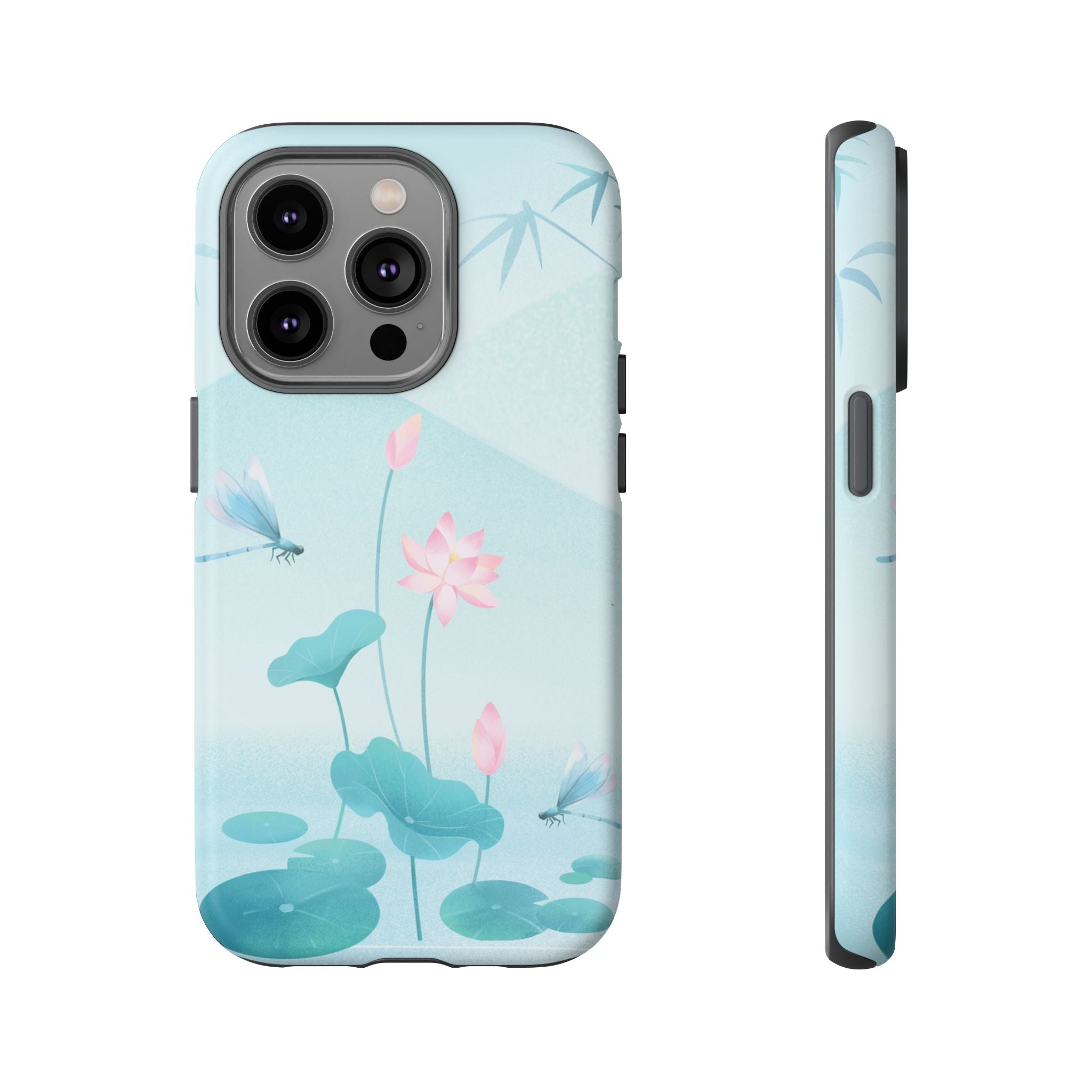 Lotus Pond Phone Case — Serene Floral iPhone Protective Cover