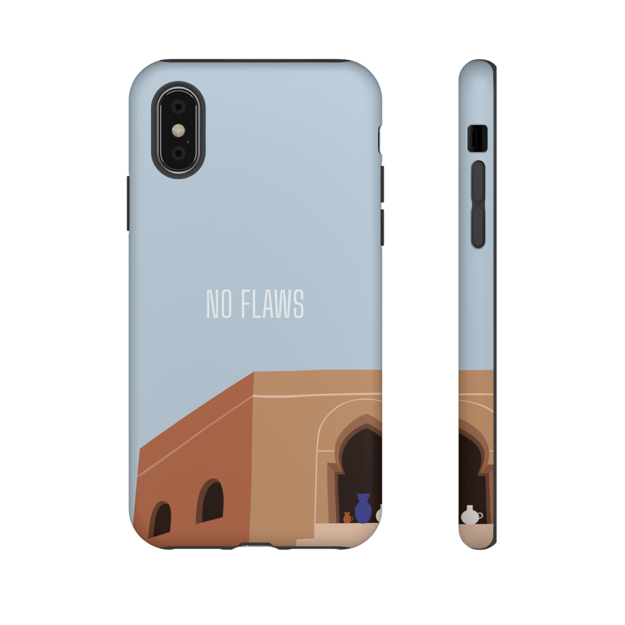 Minimal Desert Illustration “No Flaws” Protective Tough Case