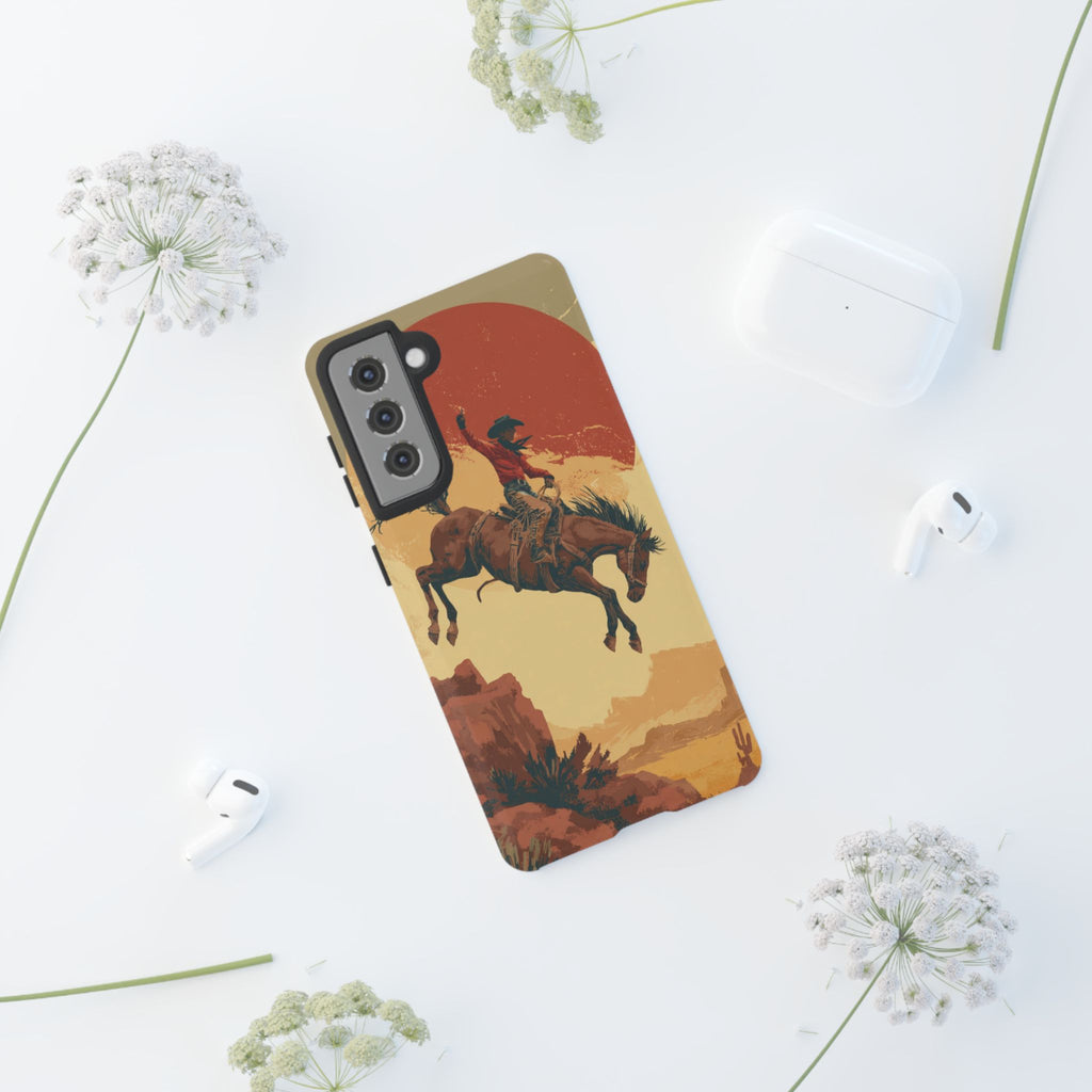 Cowboy Phone Case - Wild West Style, Tough Protection for Outdoor Lovers