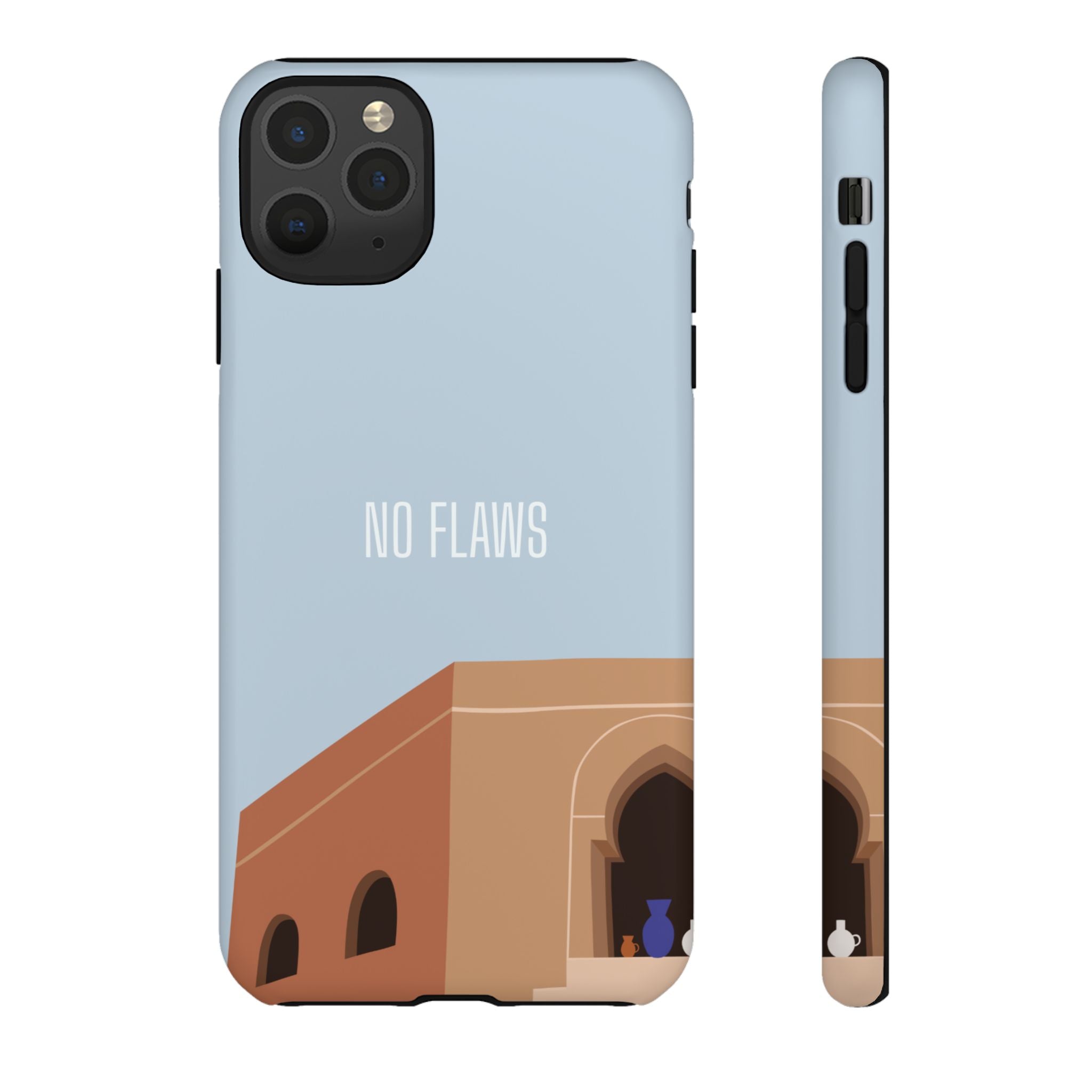 Minimal Desert Illustration “No Flaws” Protective Tough Case