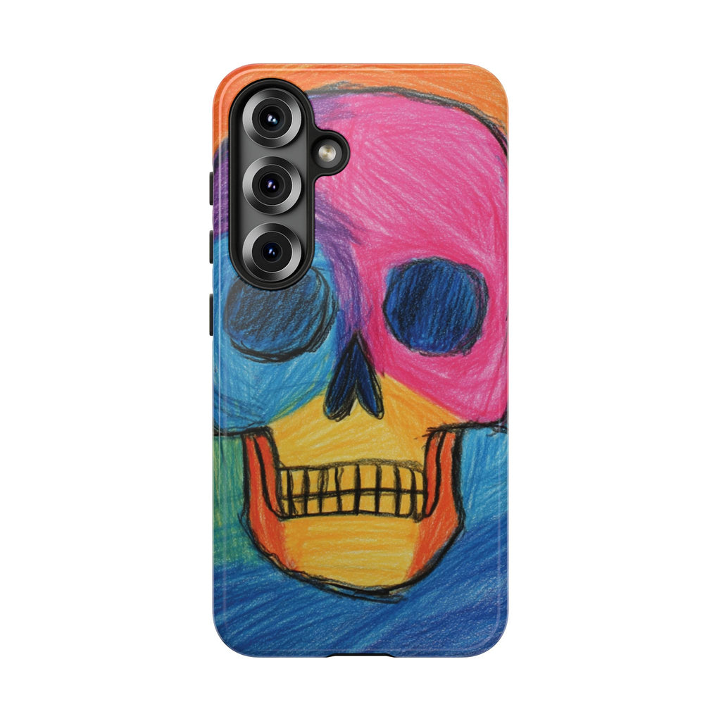Vibrant Skull Phone Case | Tough Cases, Colorful Design, Unique Art Phone Cover