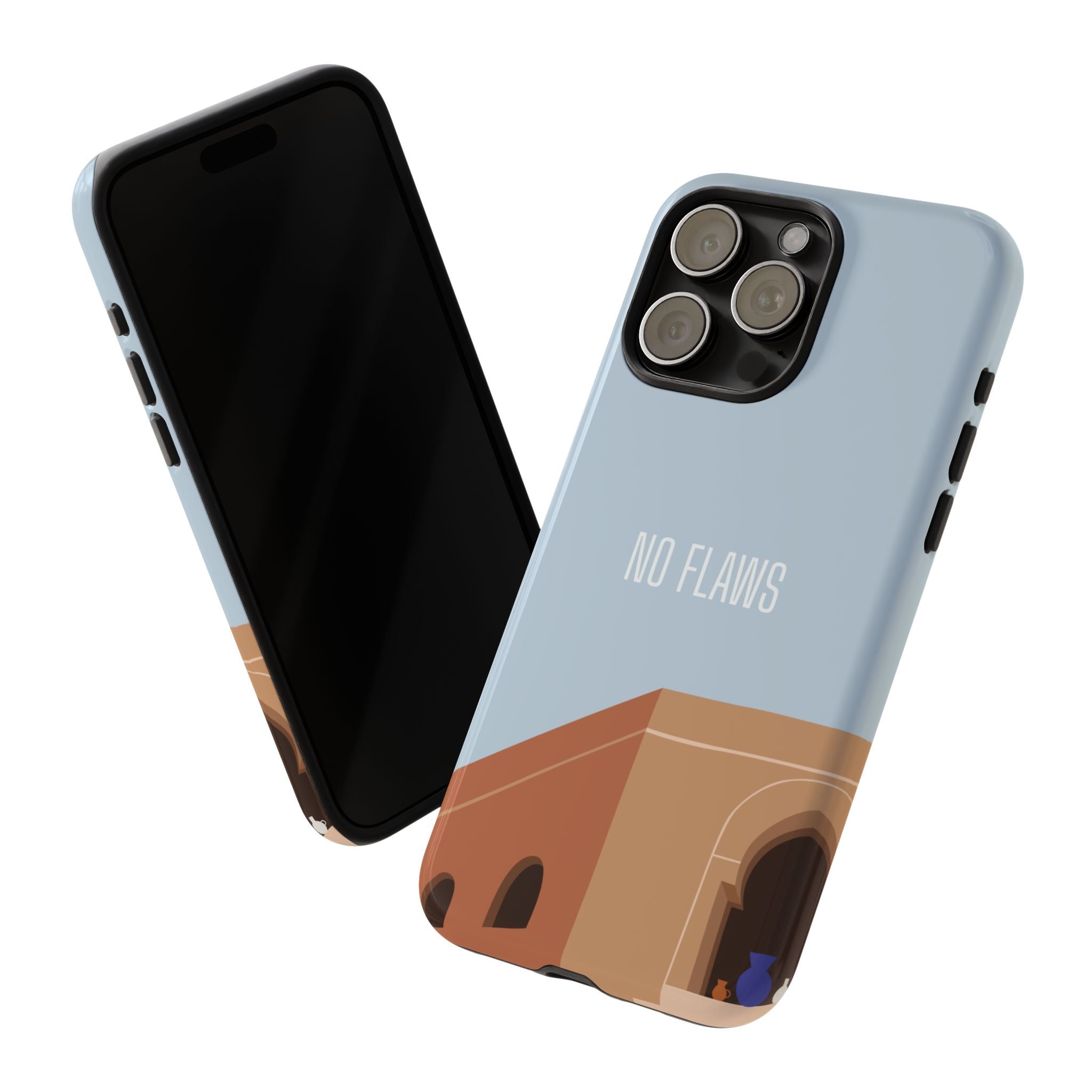 Minimal Desert Illustration “No Flaws” Protective Tough Case