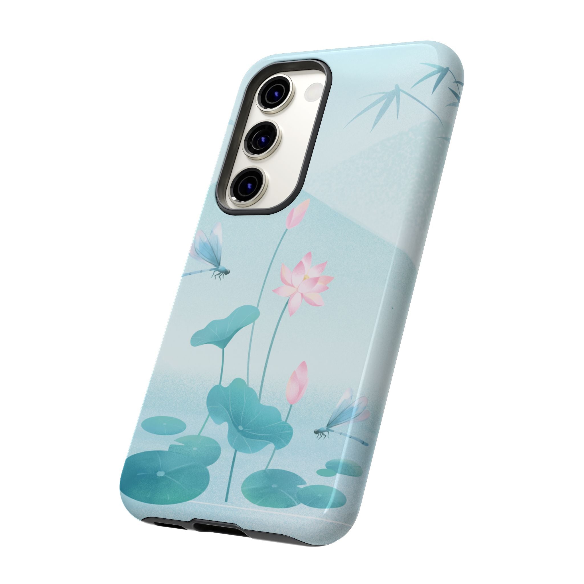 Lotus Pond Phone Case — Serene Floral iPhone Protective Cover