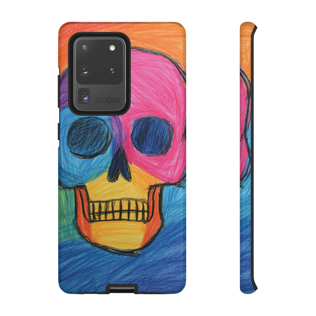 Vibrant Skull Phone Case | Tough Cases, Colorful Design, Unique Art Phone Cover