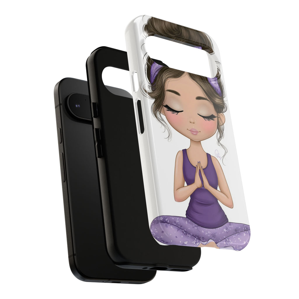 Yoga Phone Case for Mindfulness Gift for Yogis, Meditation Accessory, Zen Vibe