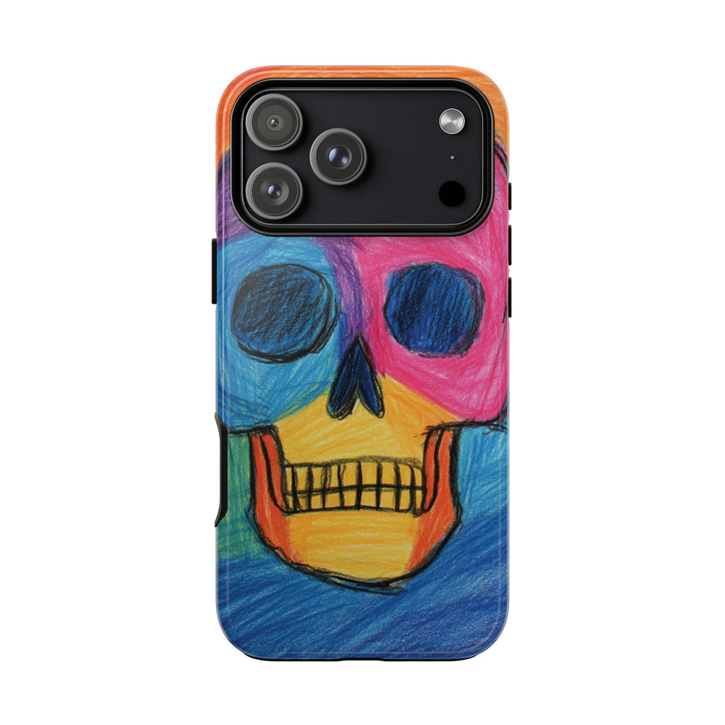 Vibrant Skull Phone Case | Tough Cases, Colorful Design, Unique Art Phone Cover