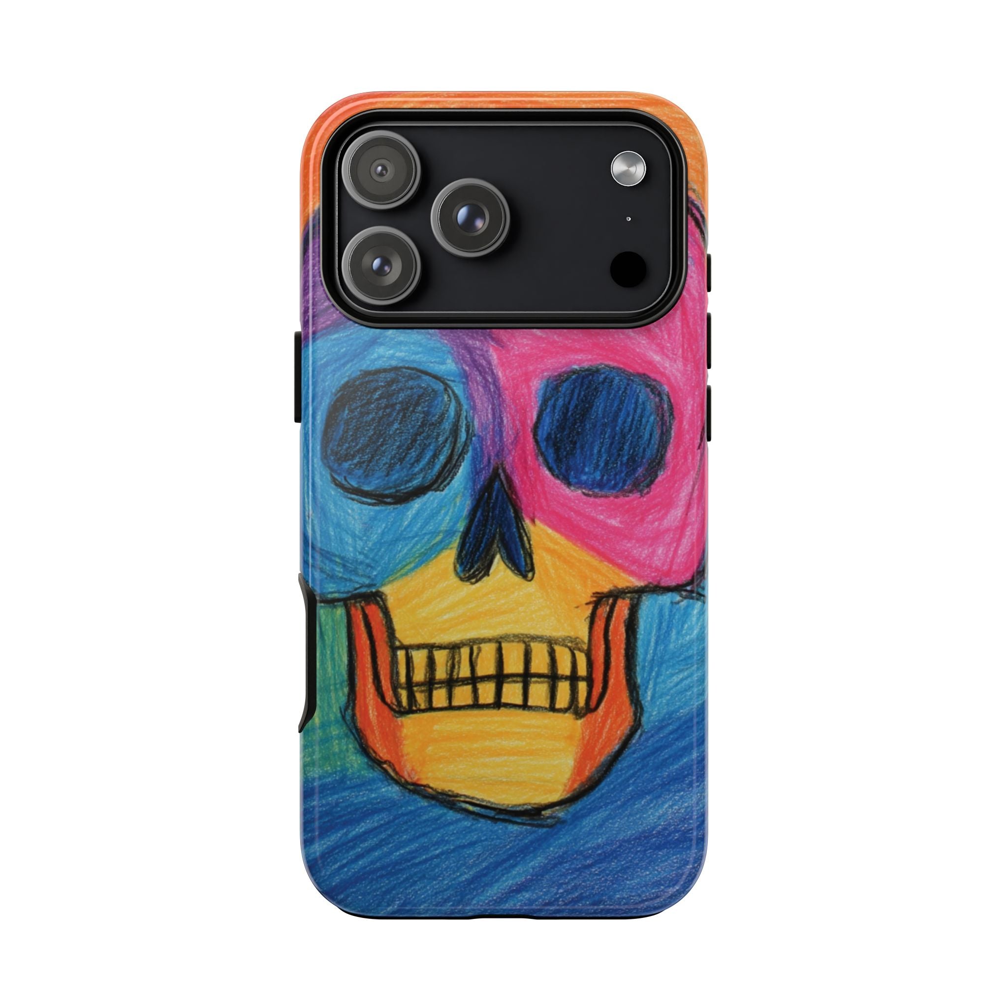 Vibrant Skull Phone Case | Tough Cases, Colorful Design, Unique Art Phone Cover