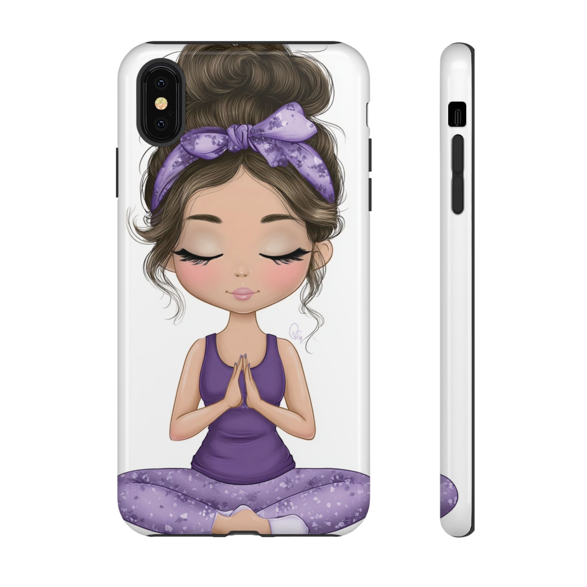 Yoga Phone Case for Mindfulness Gift for Yogis, Meditation Accessory, Zen Vibe