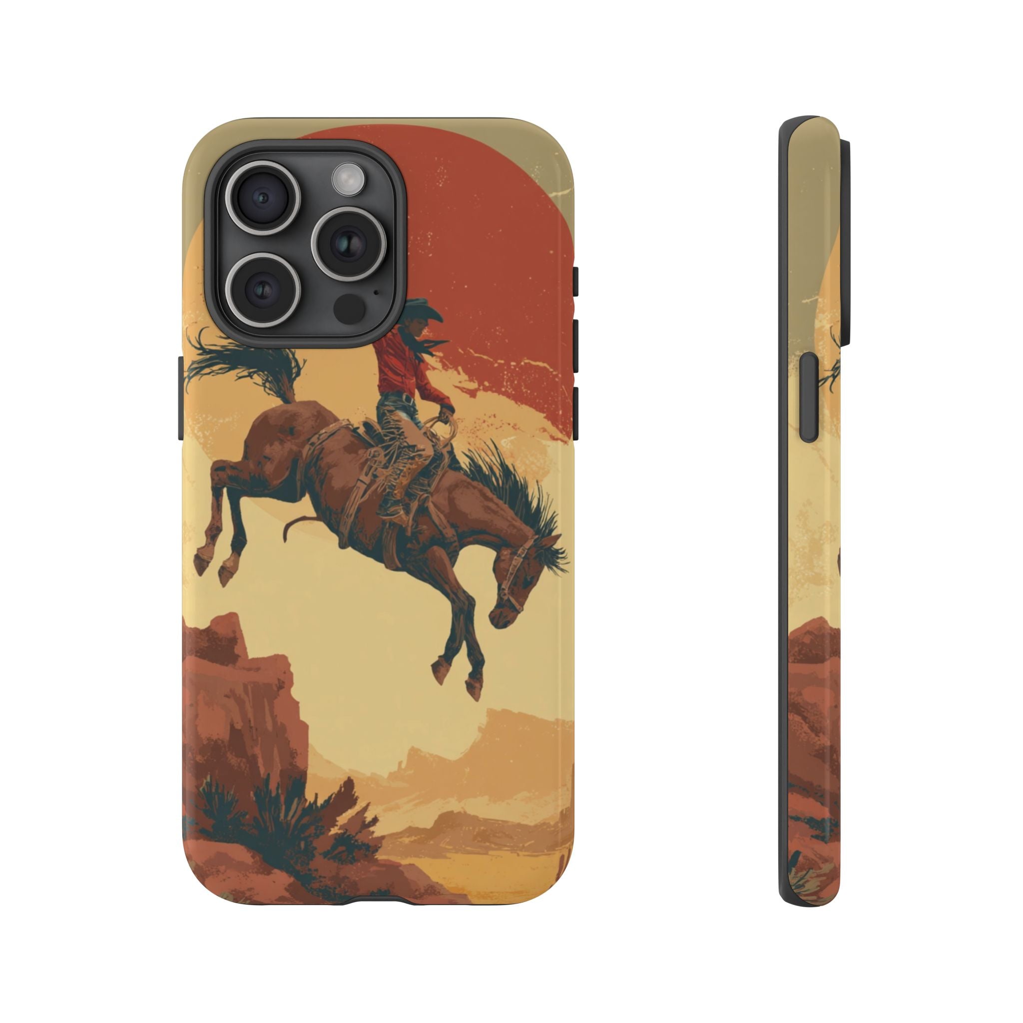 Cowboy Phone Case - Wild West Style, Tough Protection for Outdoor Lovers