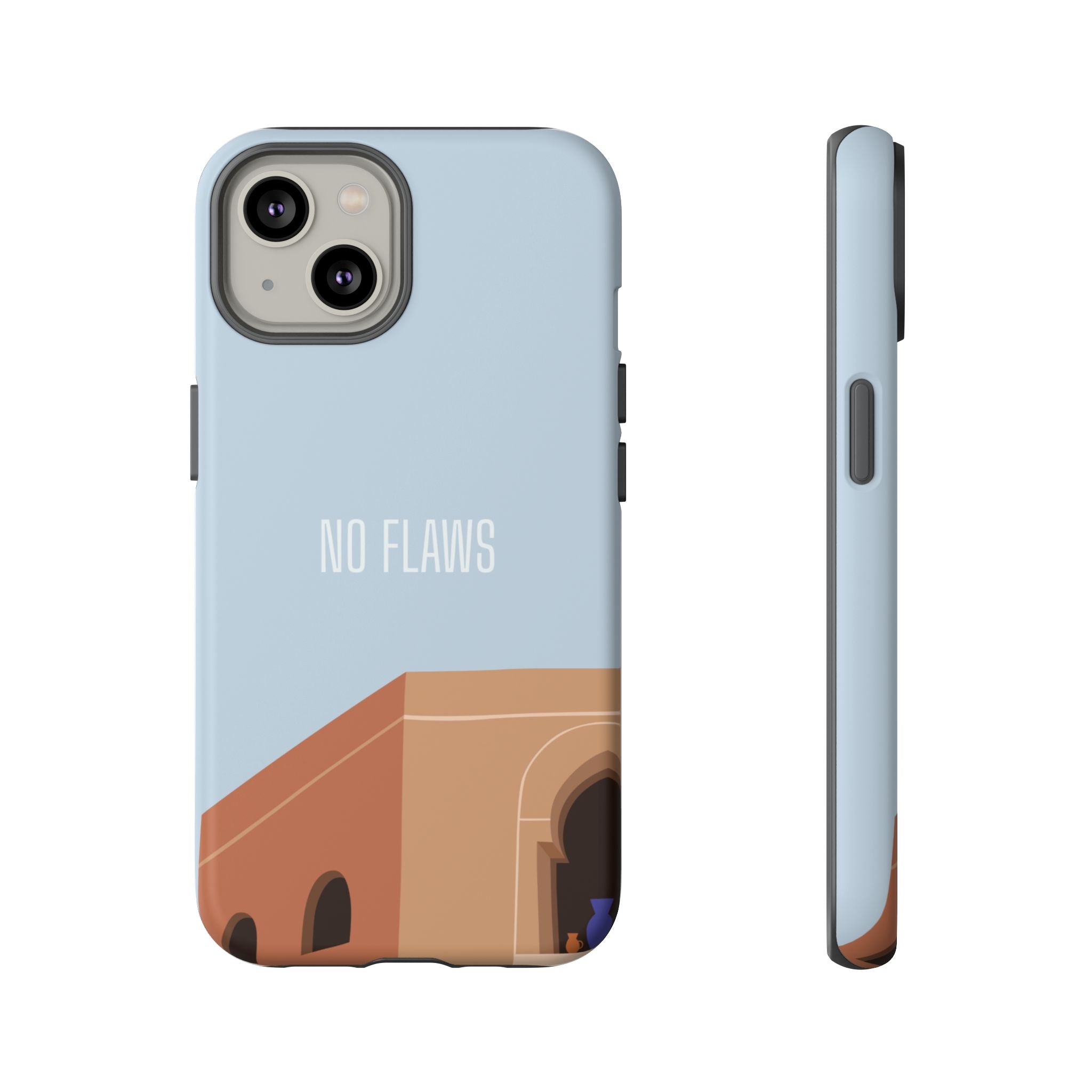 Minimal Desert Illustration “No Flaws” Protective Tough Case