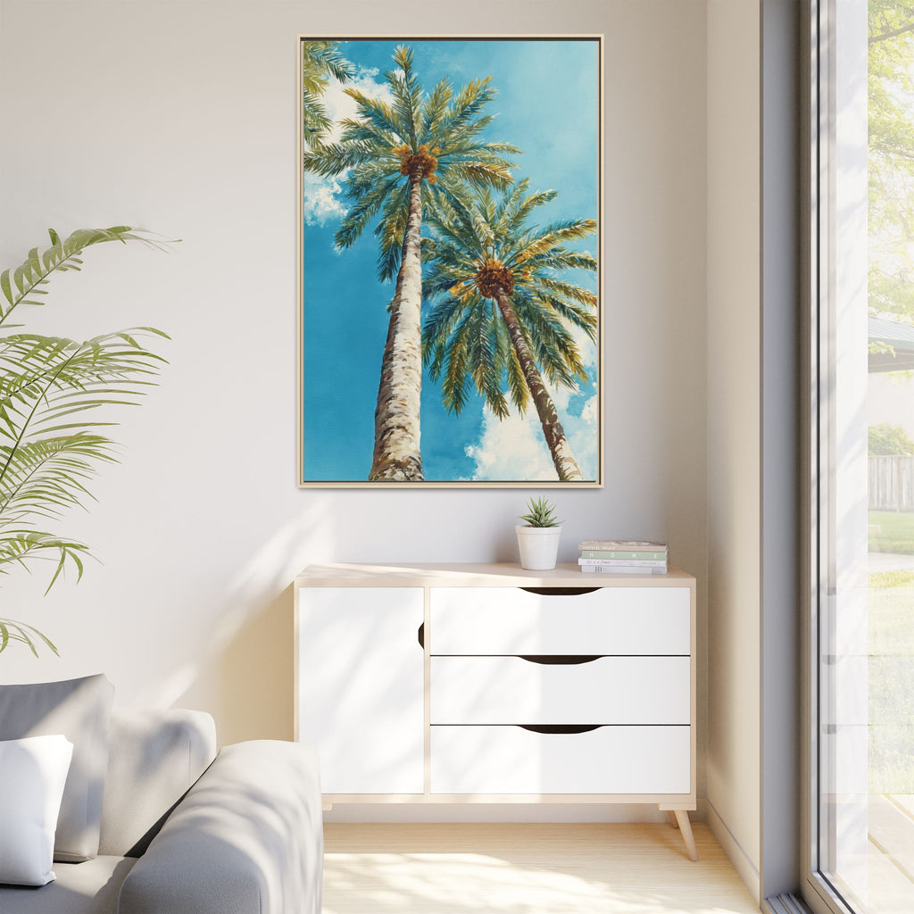 Palm Tree Sky Matte Canvas Print