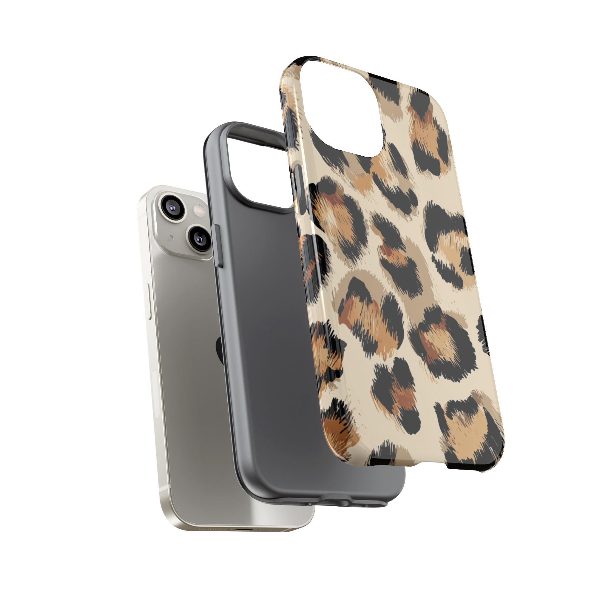 Stylish Leopard Print Phone Case, Animal Print, Tough Case, Gift for Her