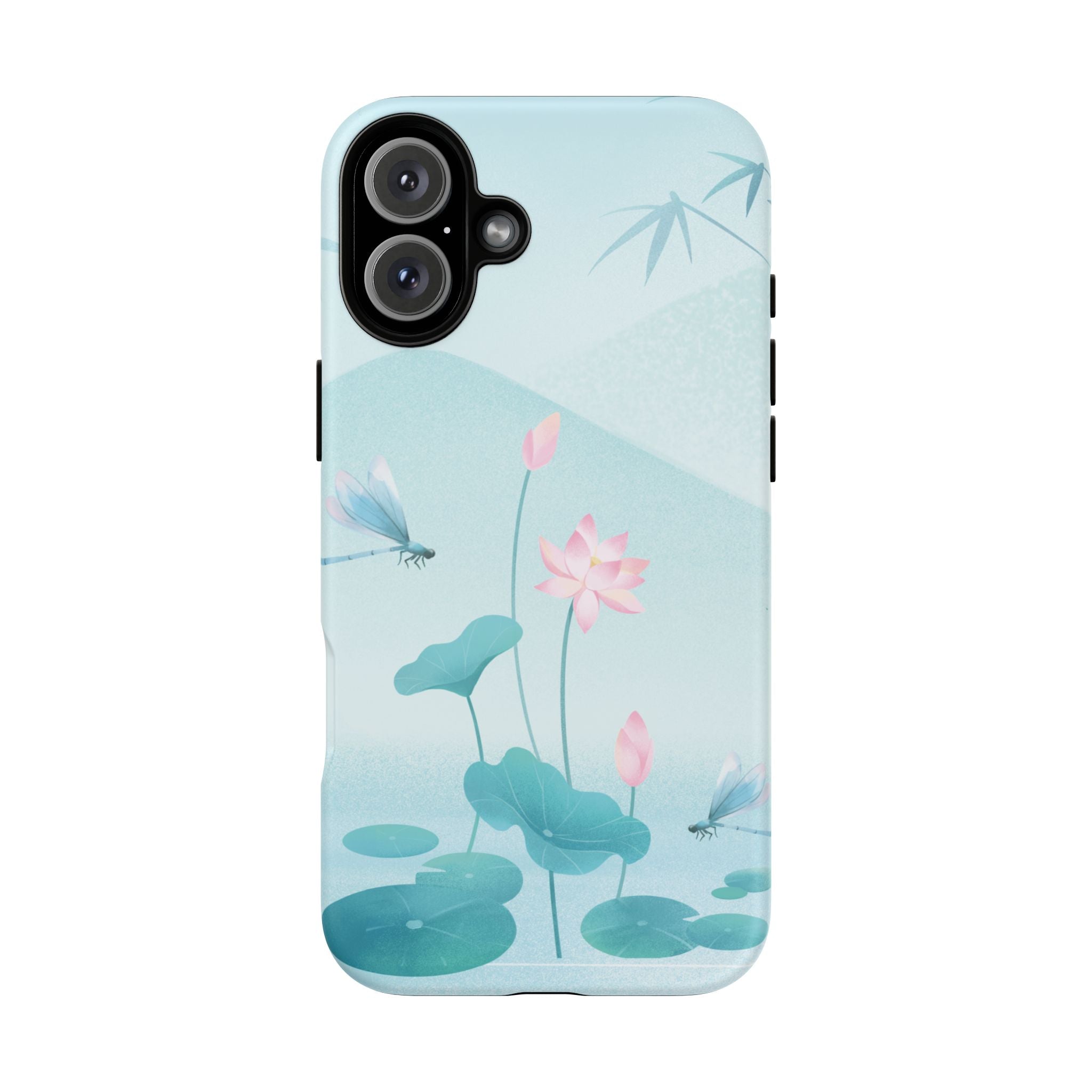 Lotus Pond Phone Case — Serene Floral iPhone Protective Cover