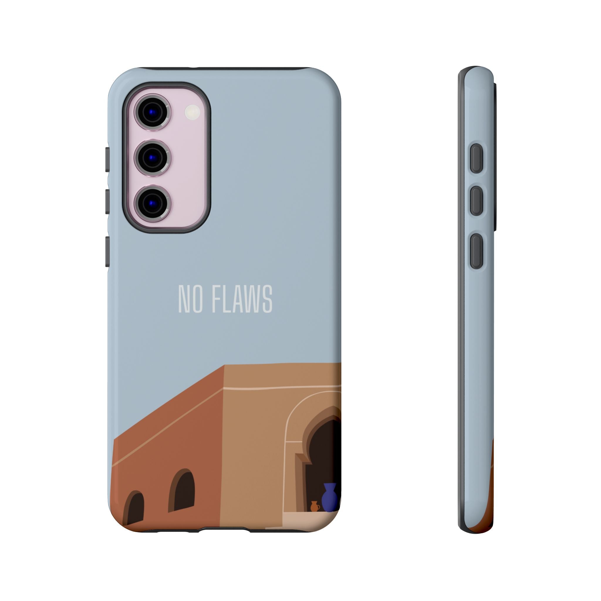 Minimal Desert Illustration “No Flaws” Protective Tough Case