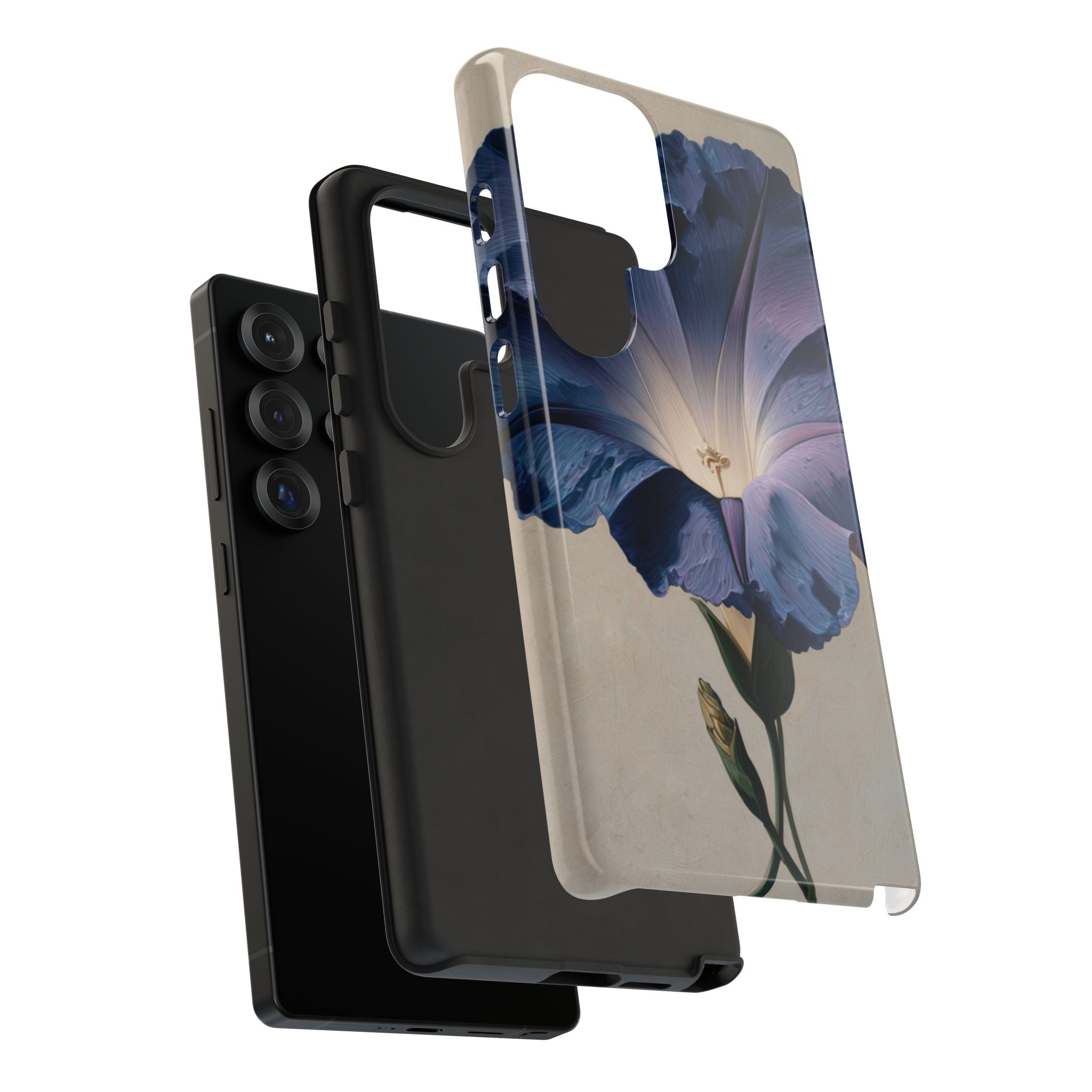 Floral Phone Case, Tough Cases with Purple Flower Design, Phone Accessories
