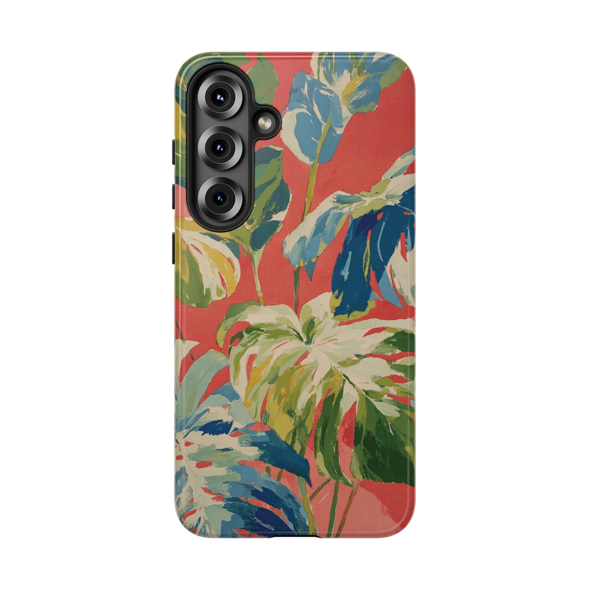Tropical Phone Case, Floral Tough Case, Vibrant Phone Cover for Summer
