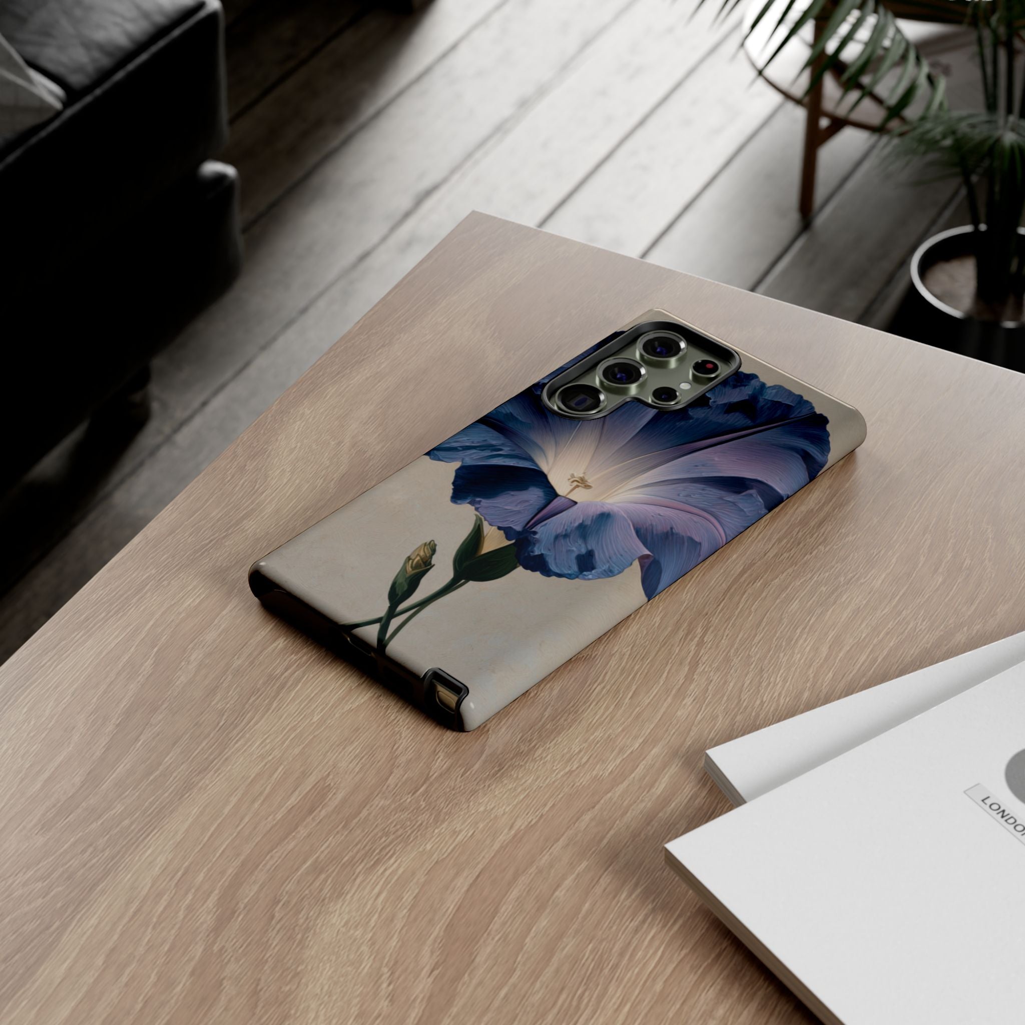 Floral Phone Case, Tough Cases with Purple Flower Design, Phone Accessories