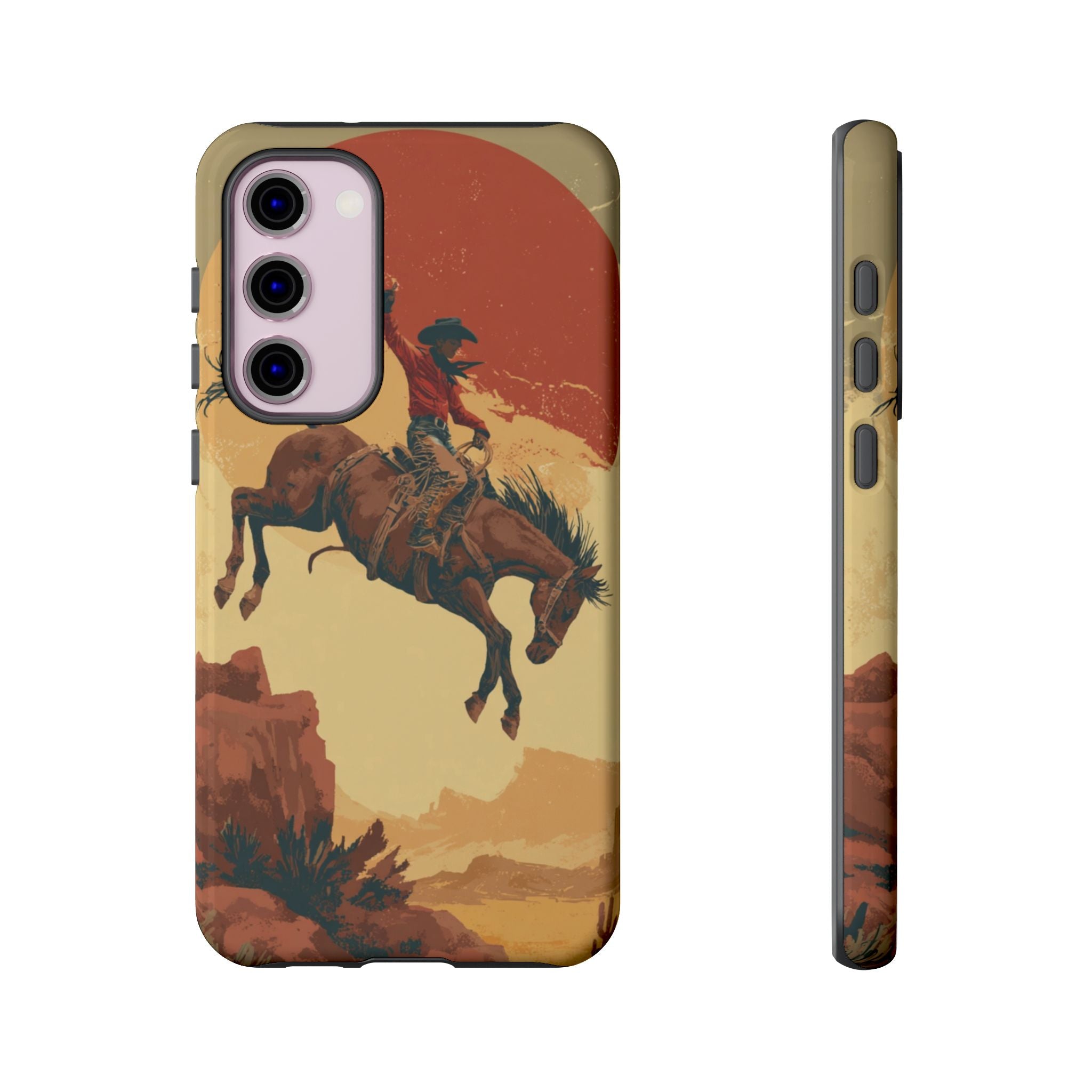 Cowboy Phone Case - Wild West Style, Tough Protection for Outdoor Lovers