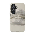 Kiss Print Tough Phone Case – Minimalist Lip Art Protective Cover