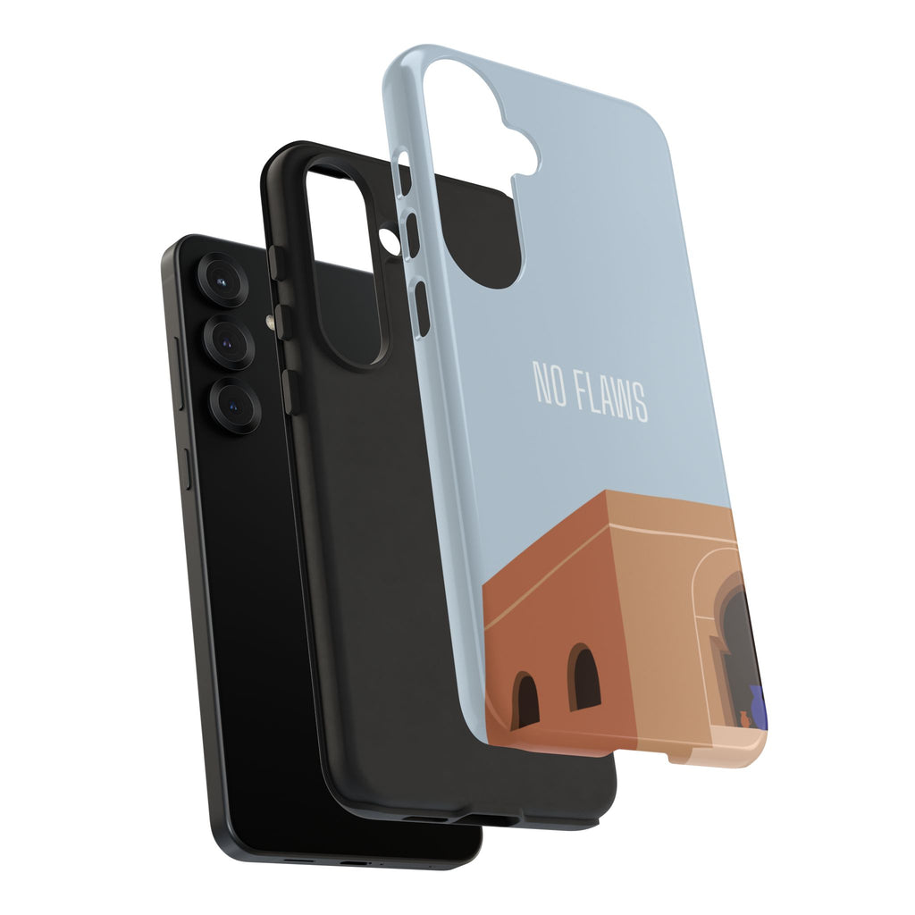 Minimal Desert Illustration “No Flaws” Protective Tough Case