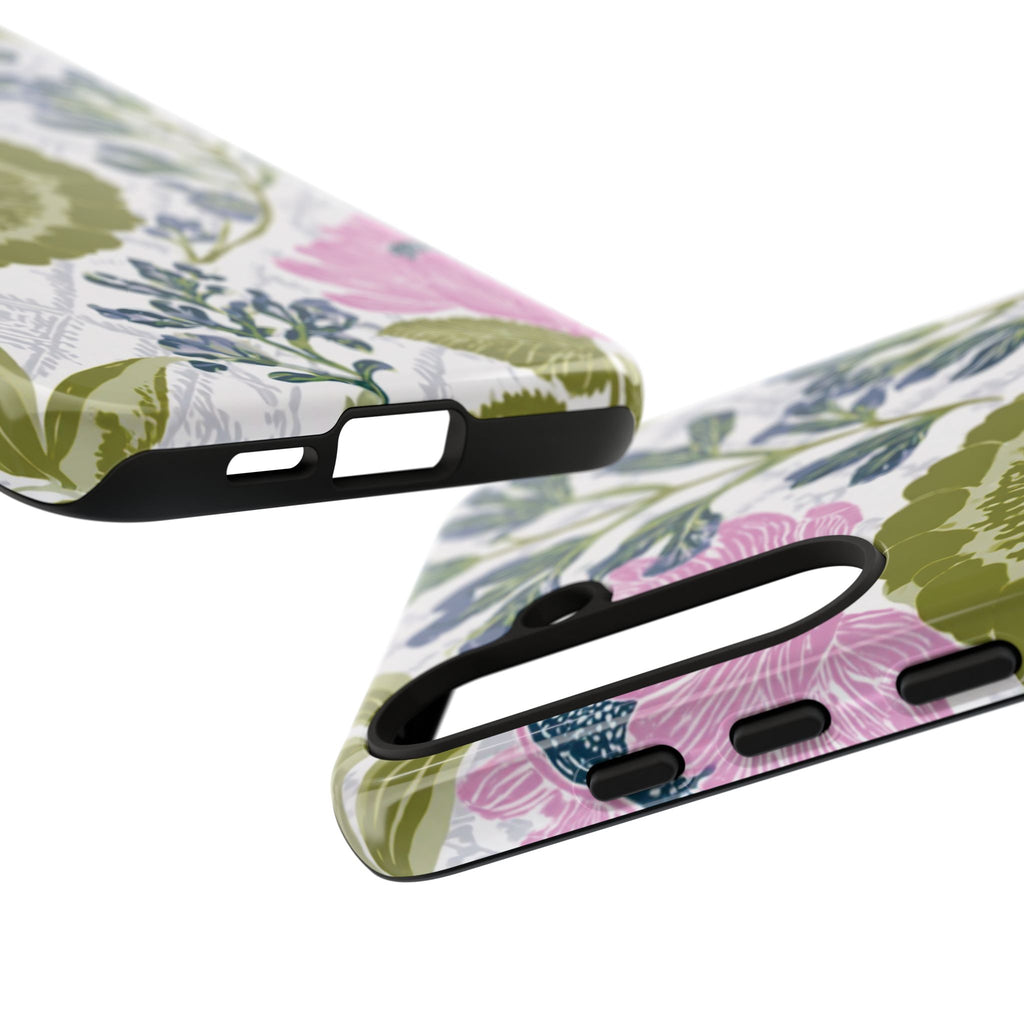 Floral Phone Case, Tough Cases with Elegant Design, Stylish Phone Accessories