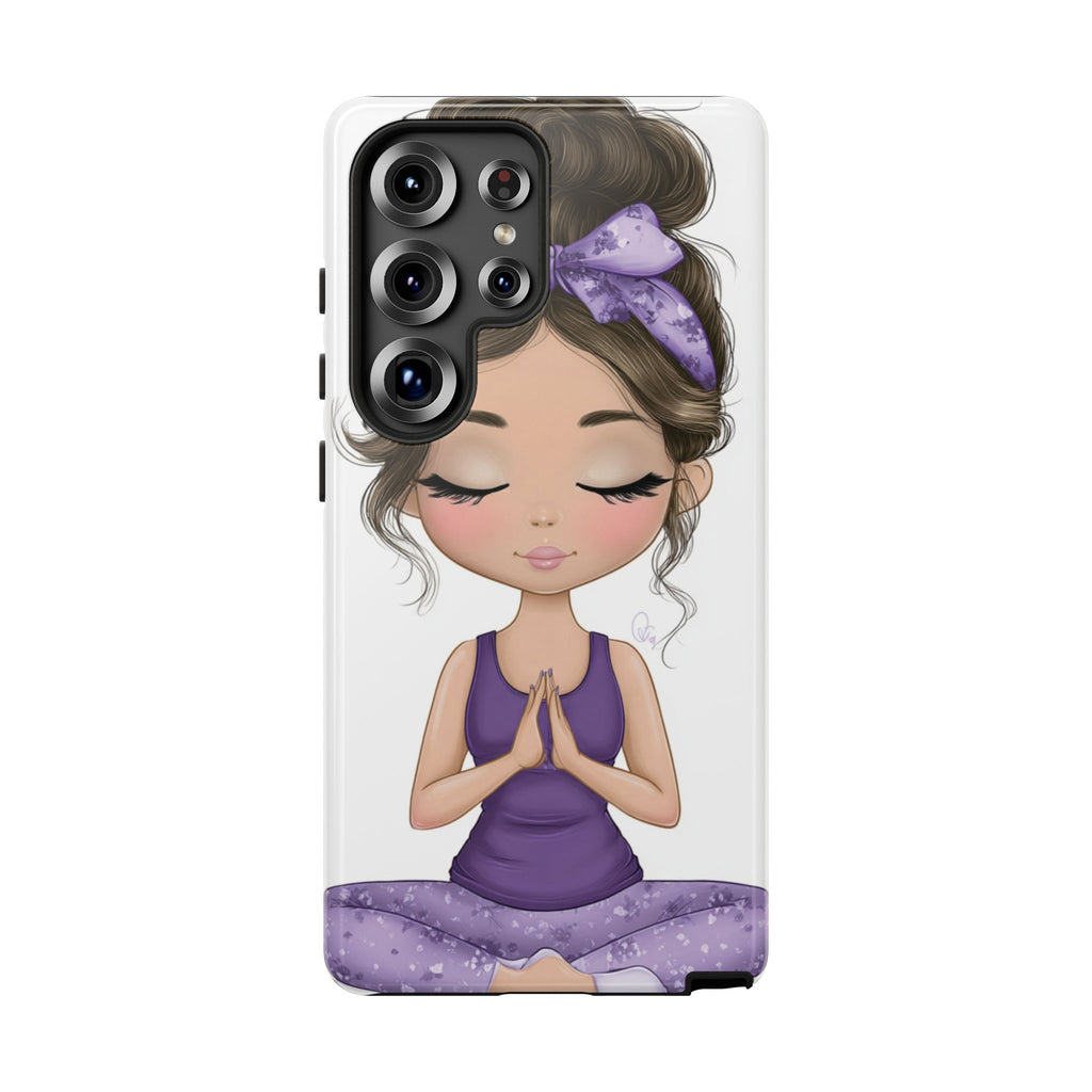 Yoga Phone Case for Mindfulness Gift for Yogis, Meditation Accessory, Zen Vibe