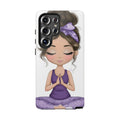 Yoga Phone Case for Mindfulness Gift for Yogis, Meditation Accessory, Zen Vibe