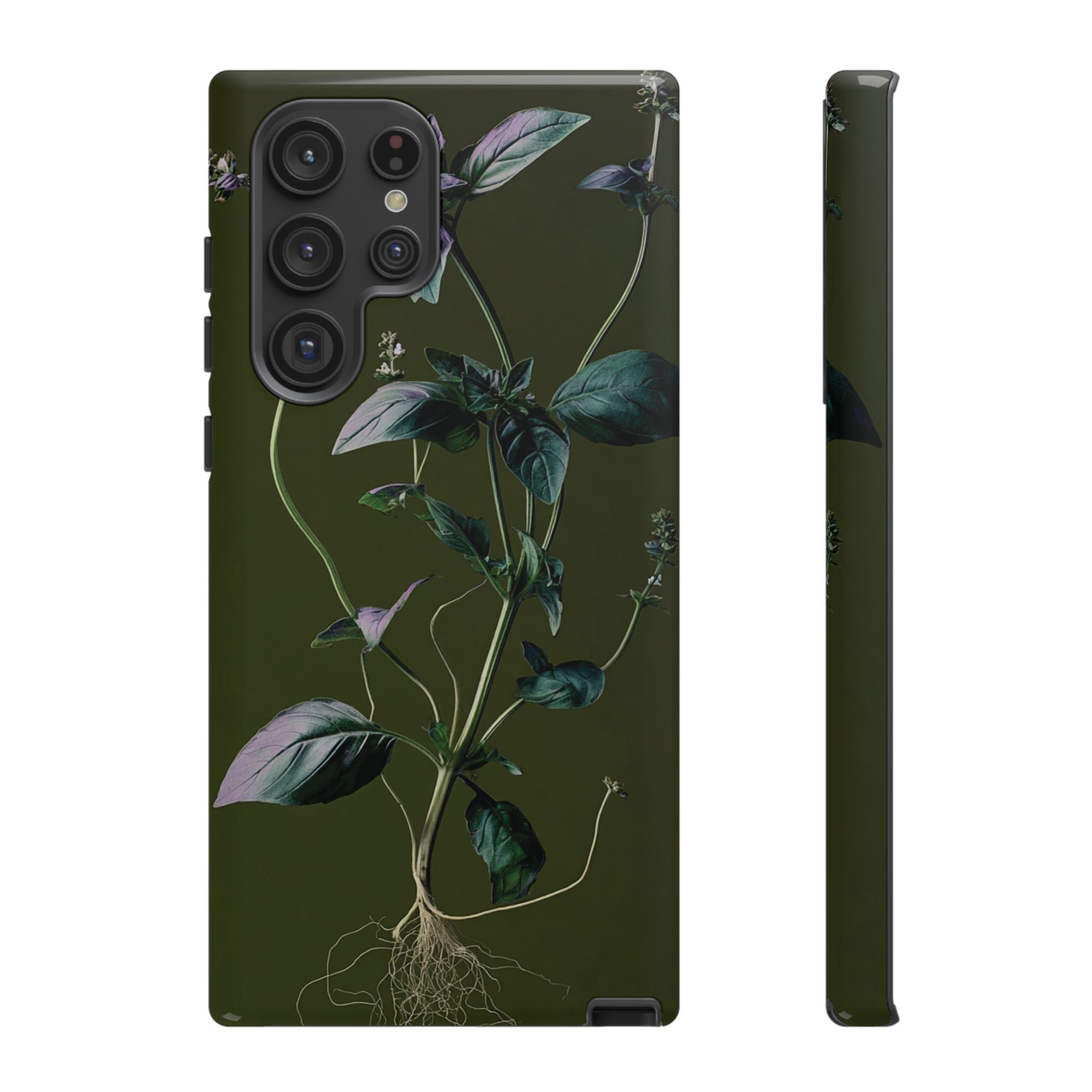 Green Botanical Phone Case, Floral Phone Cover, Nature Lover Gift
