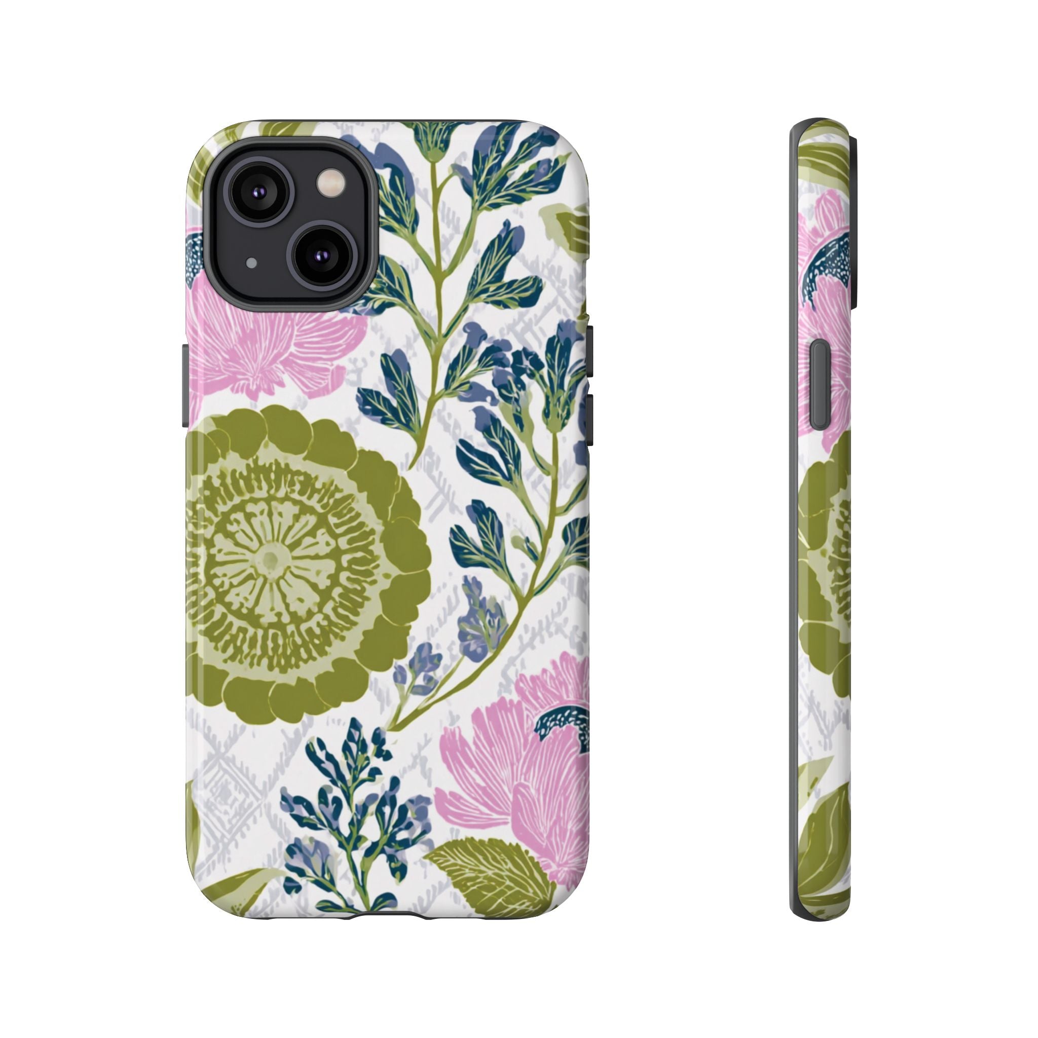 Floral Phone Case, Tough Cases with Elegant Design, Stylish Phone Accessories