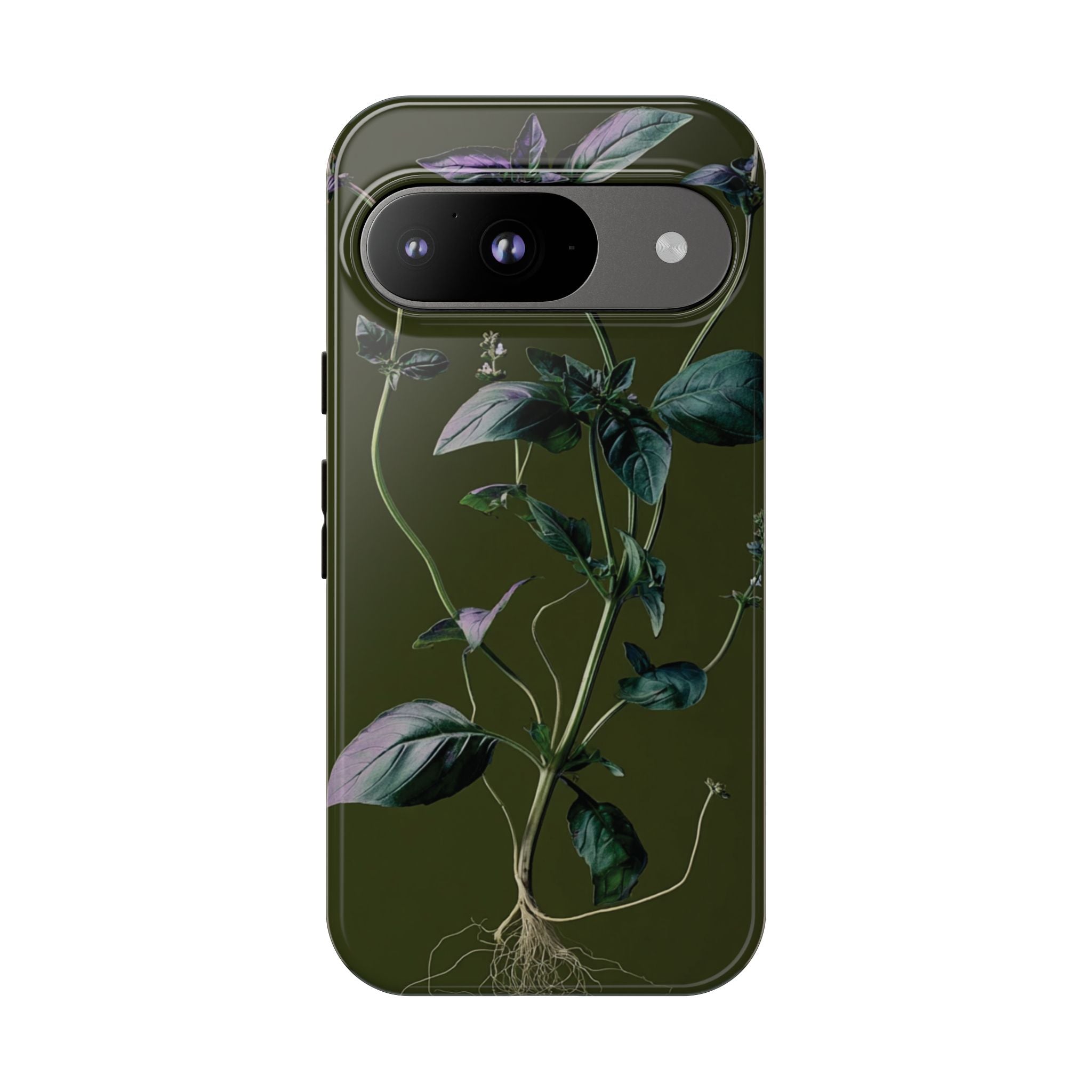 Green Botanical Phone Case, Floral Phone Cover, Nature Lover Gift